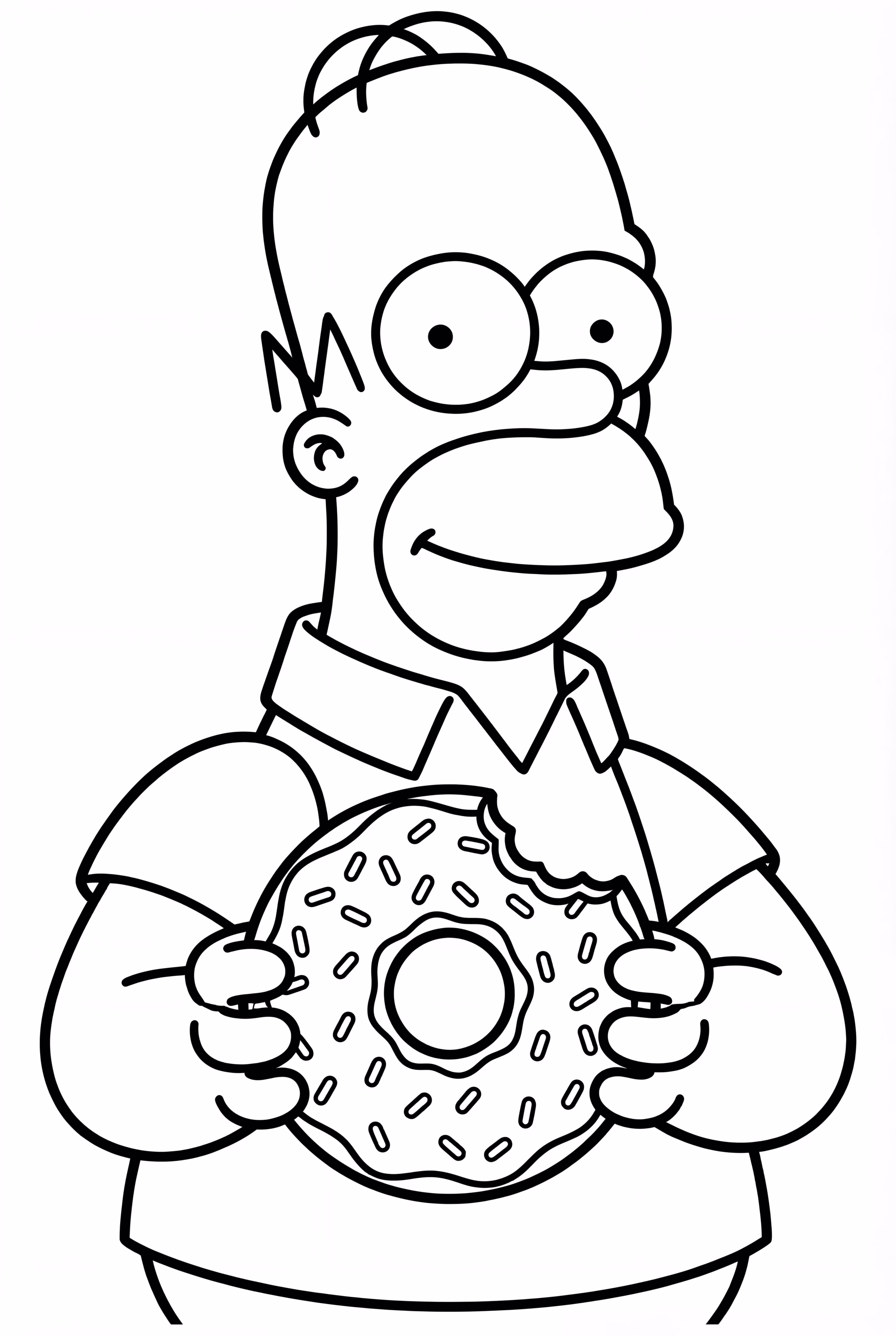 Simpsons Donut Eating Contest