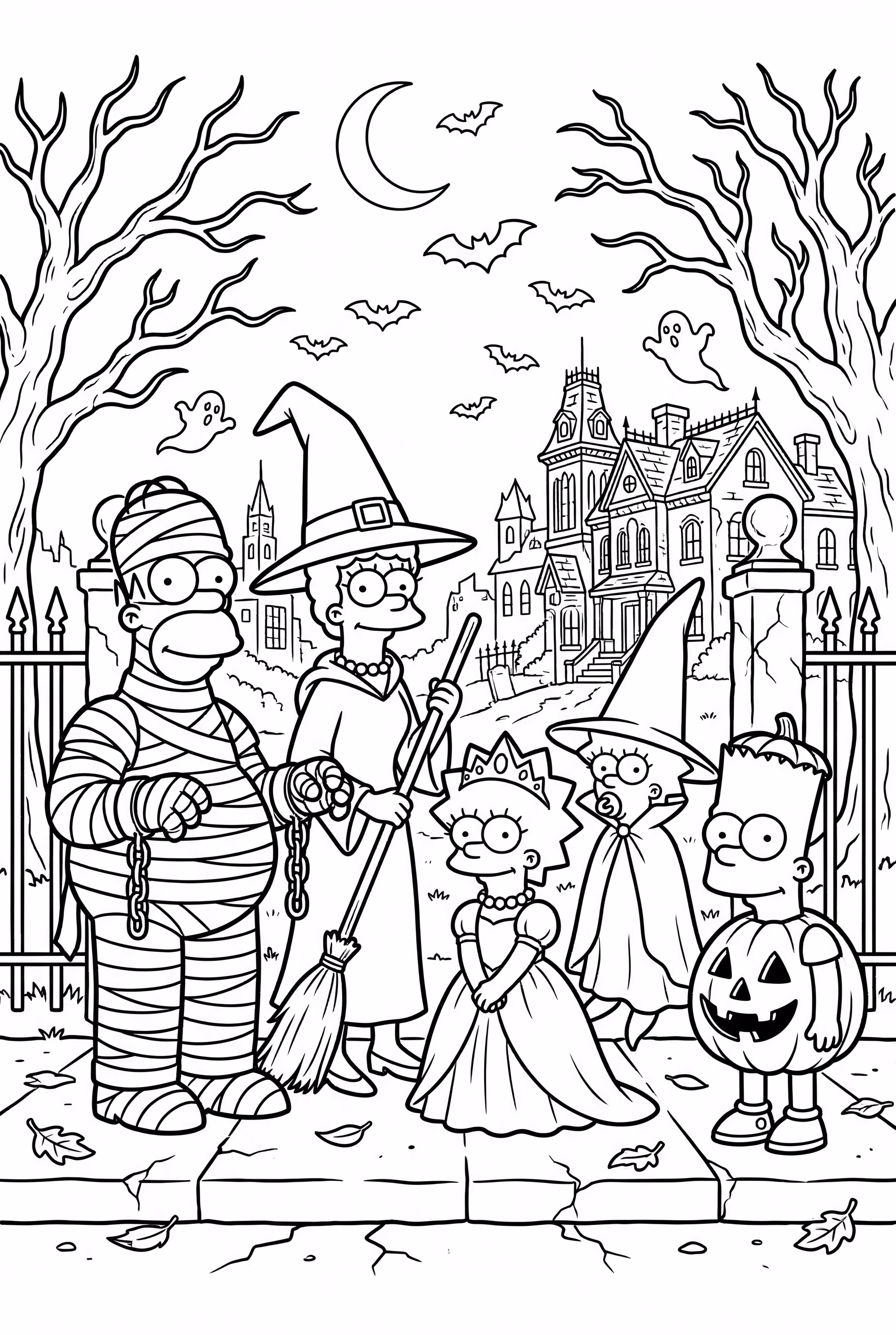 Simpsons Halloween Costume Parade