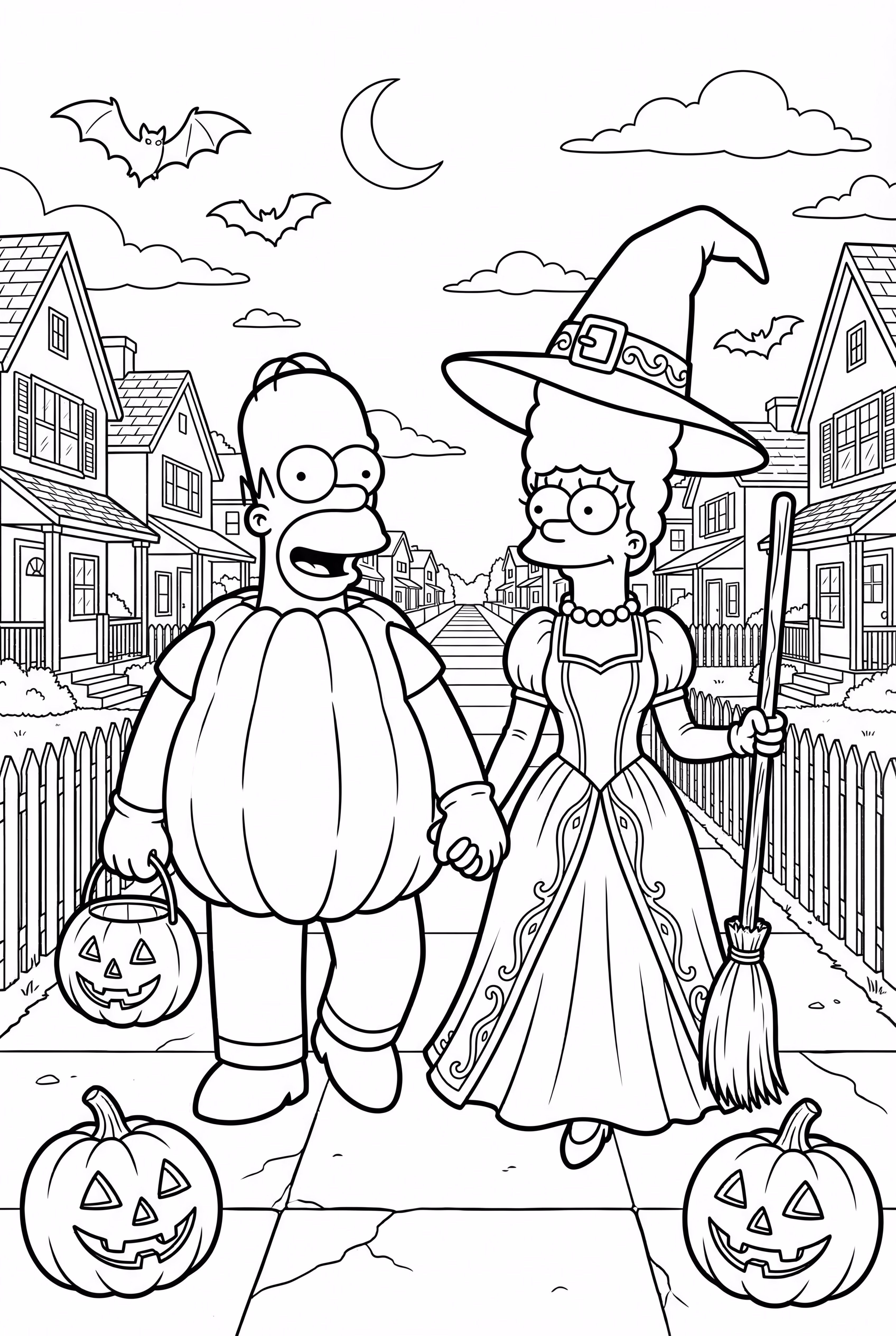 Simpsons Halloween Costume Parade
