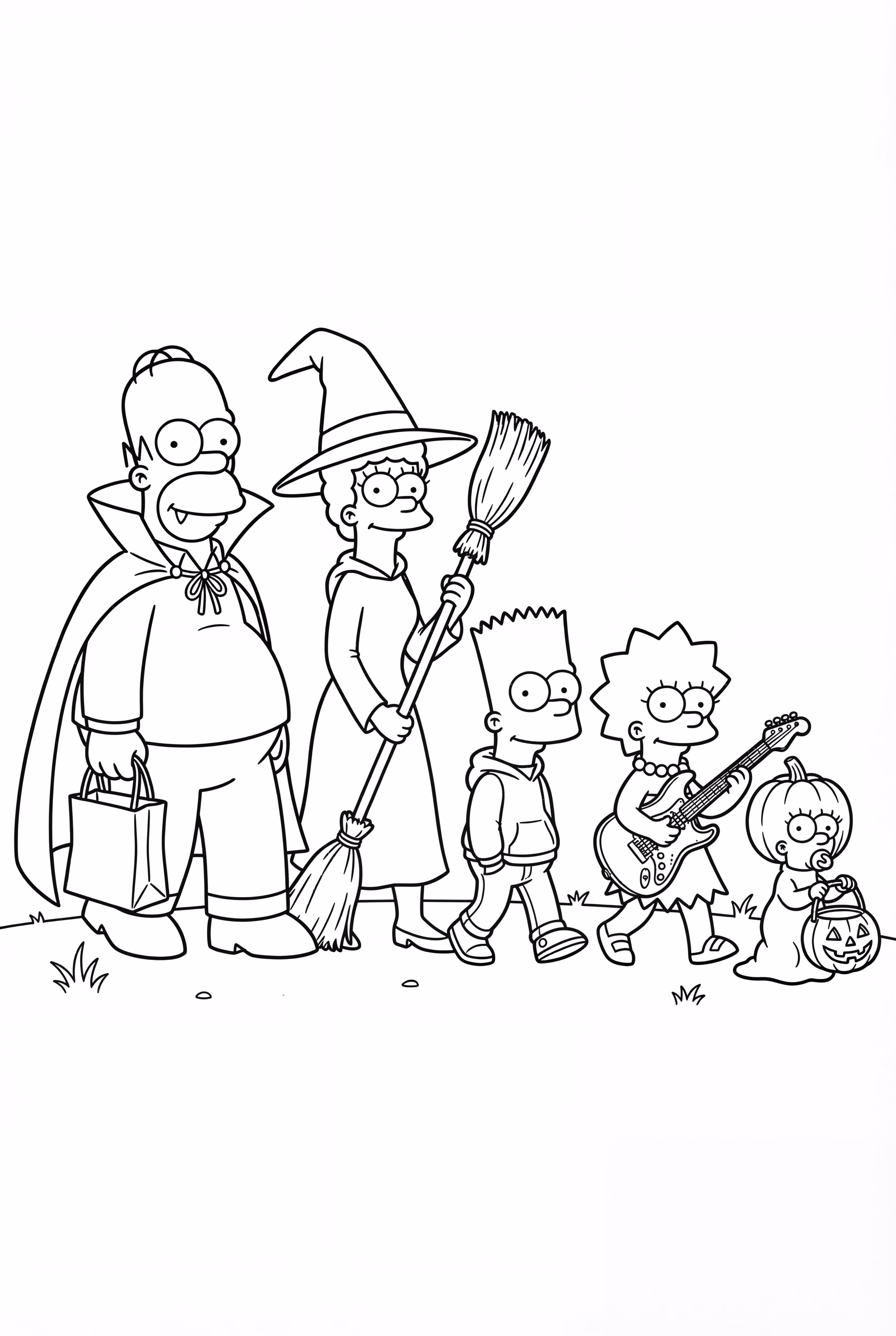 Simpsons Halloween Costume Parade