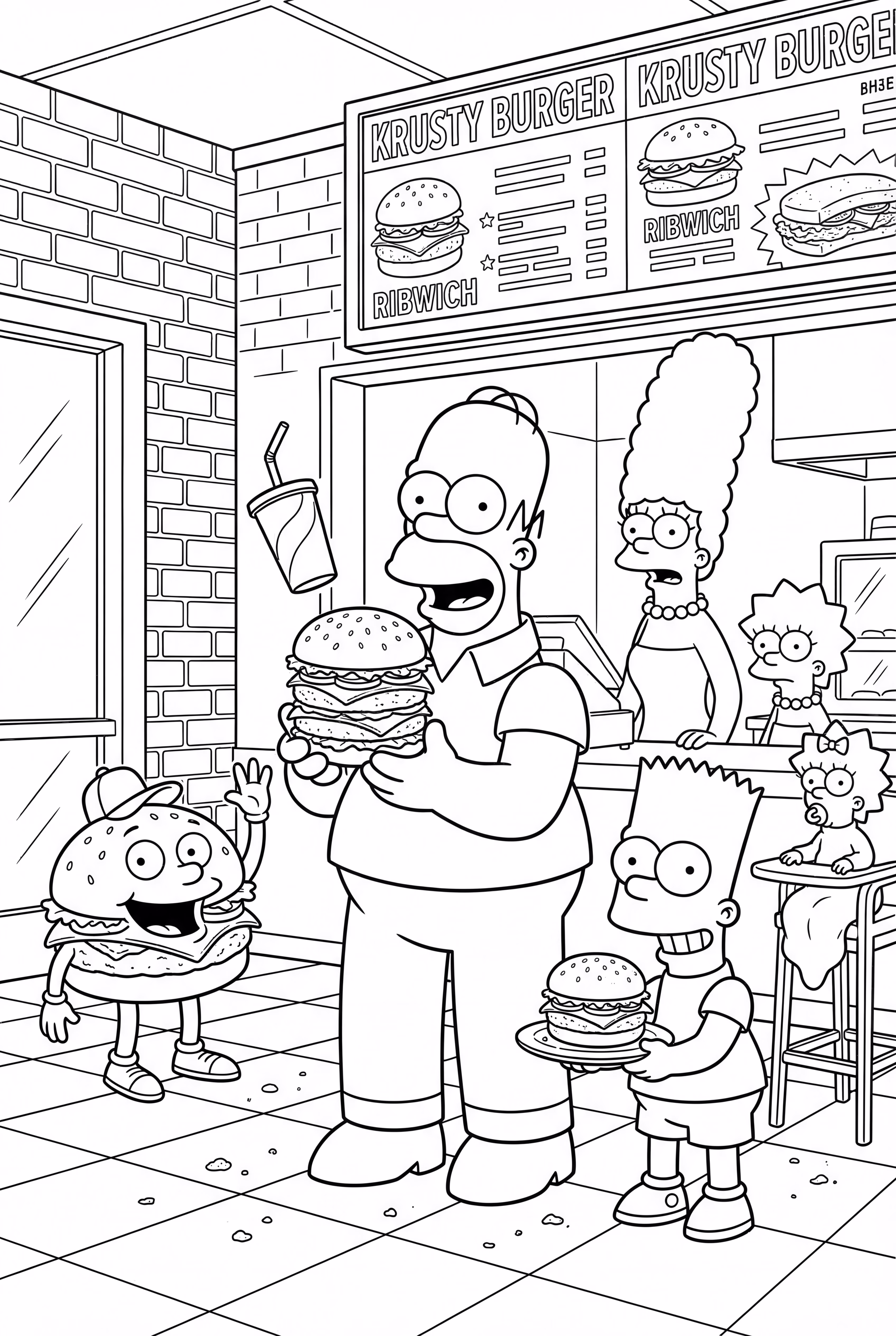 Simpsons Krusty Burger Feast