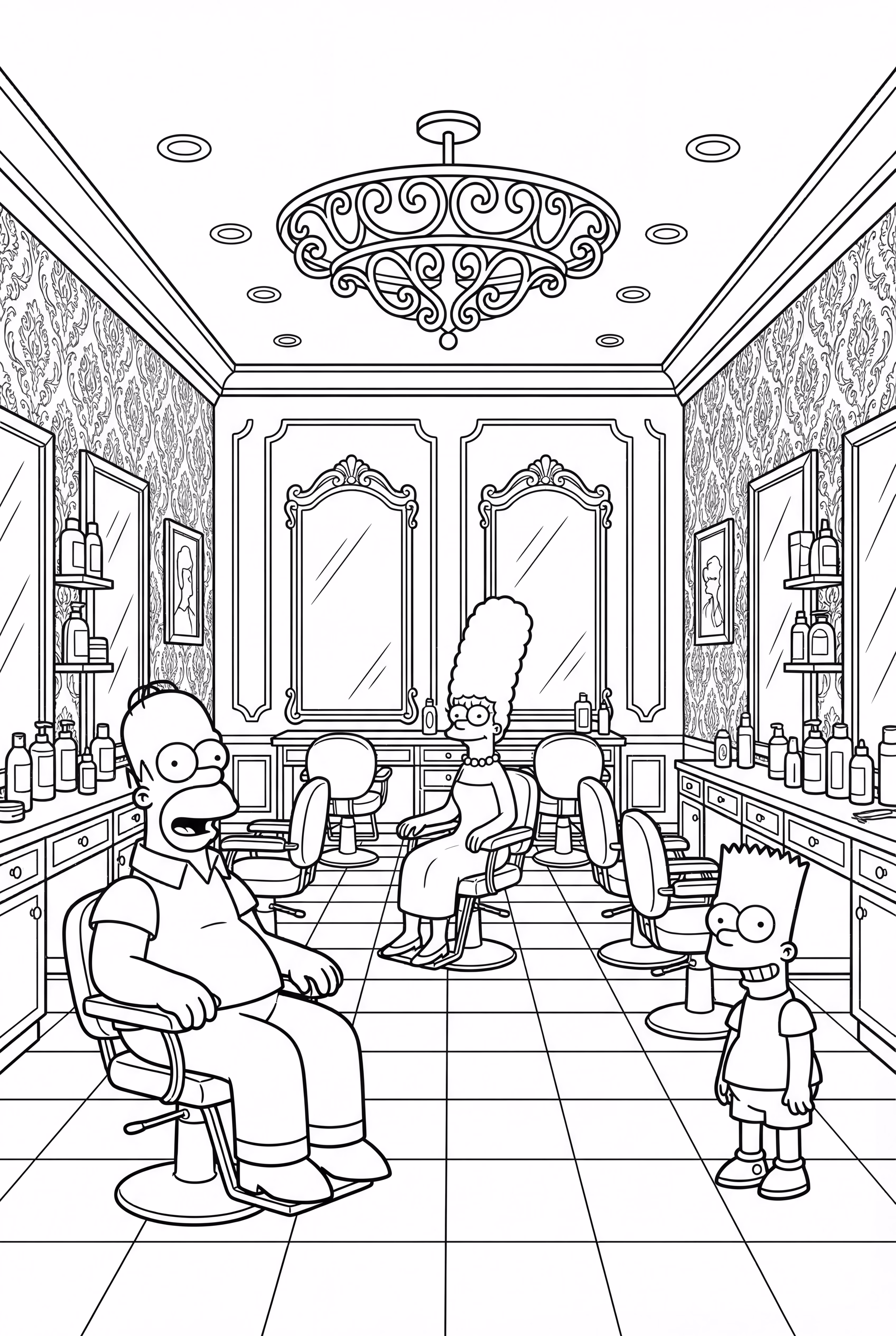 Simpsons Marge’s Giant Hair Salon