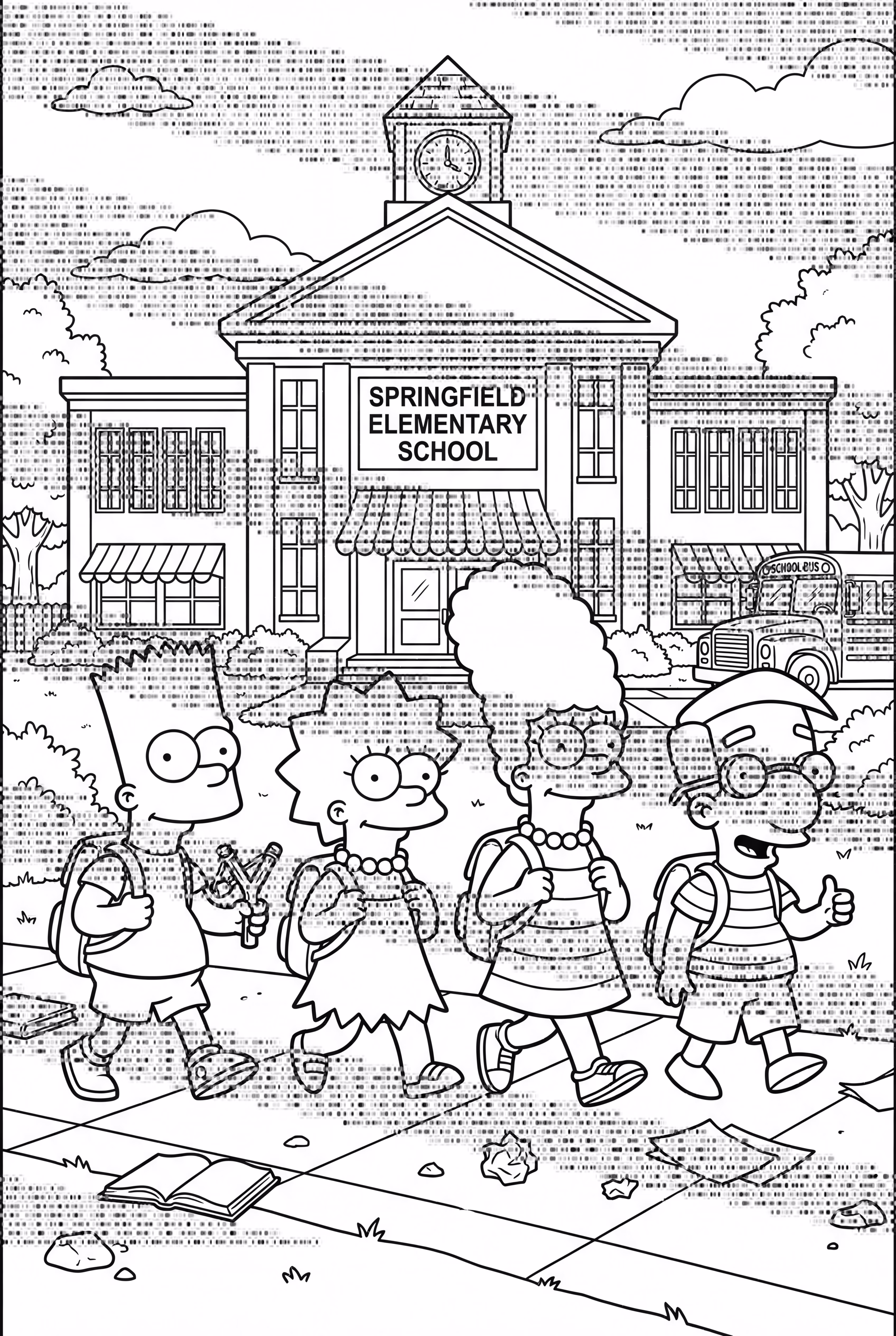 Simpsons Springfield Elementary School Day