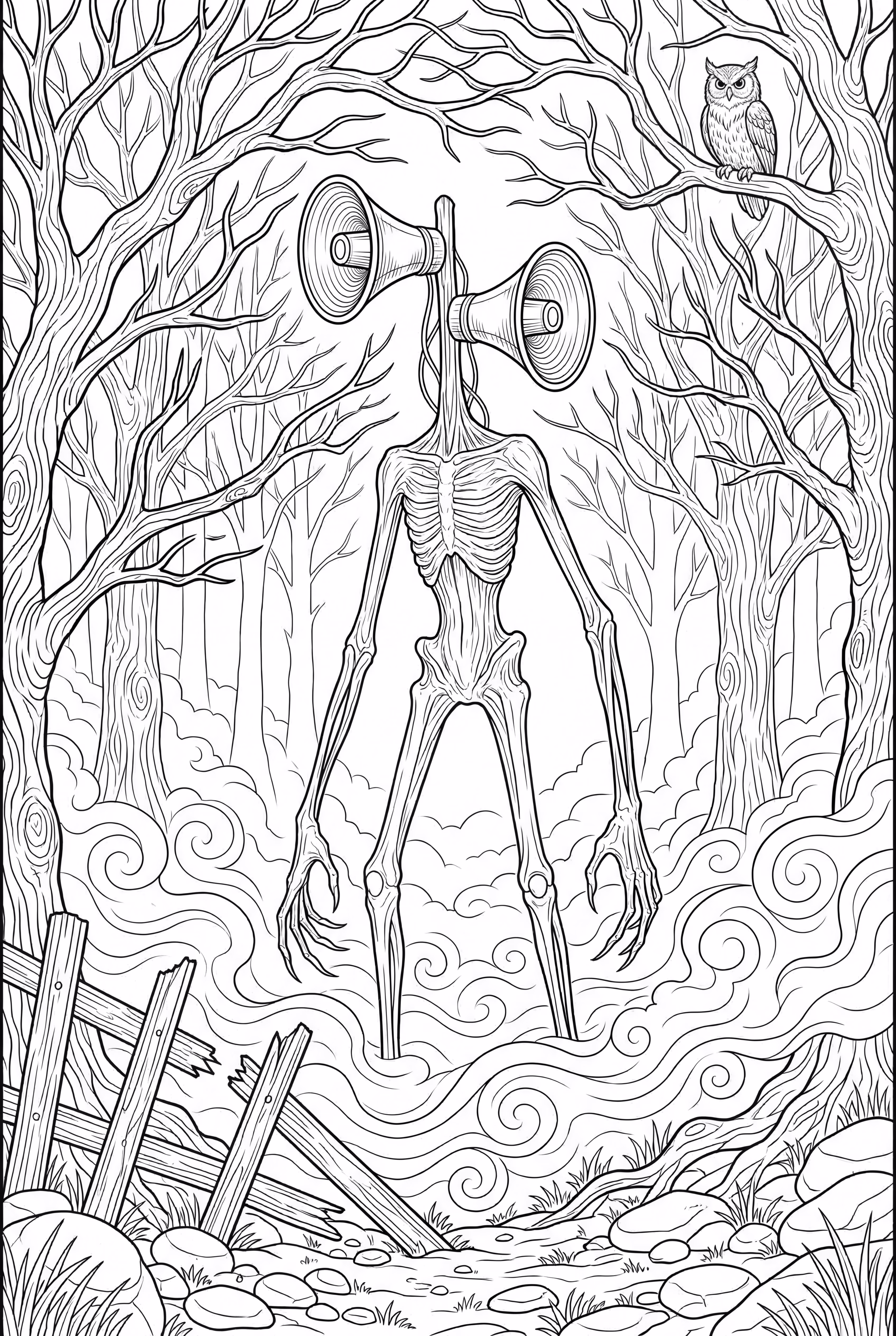 Siren Head Emerges From The Fog