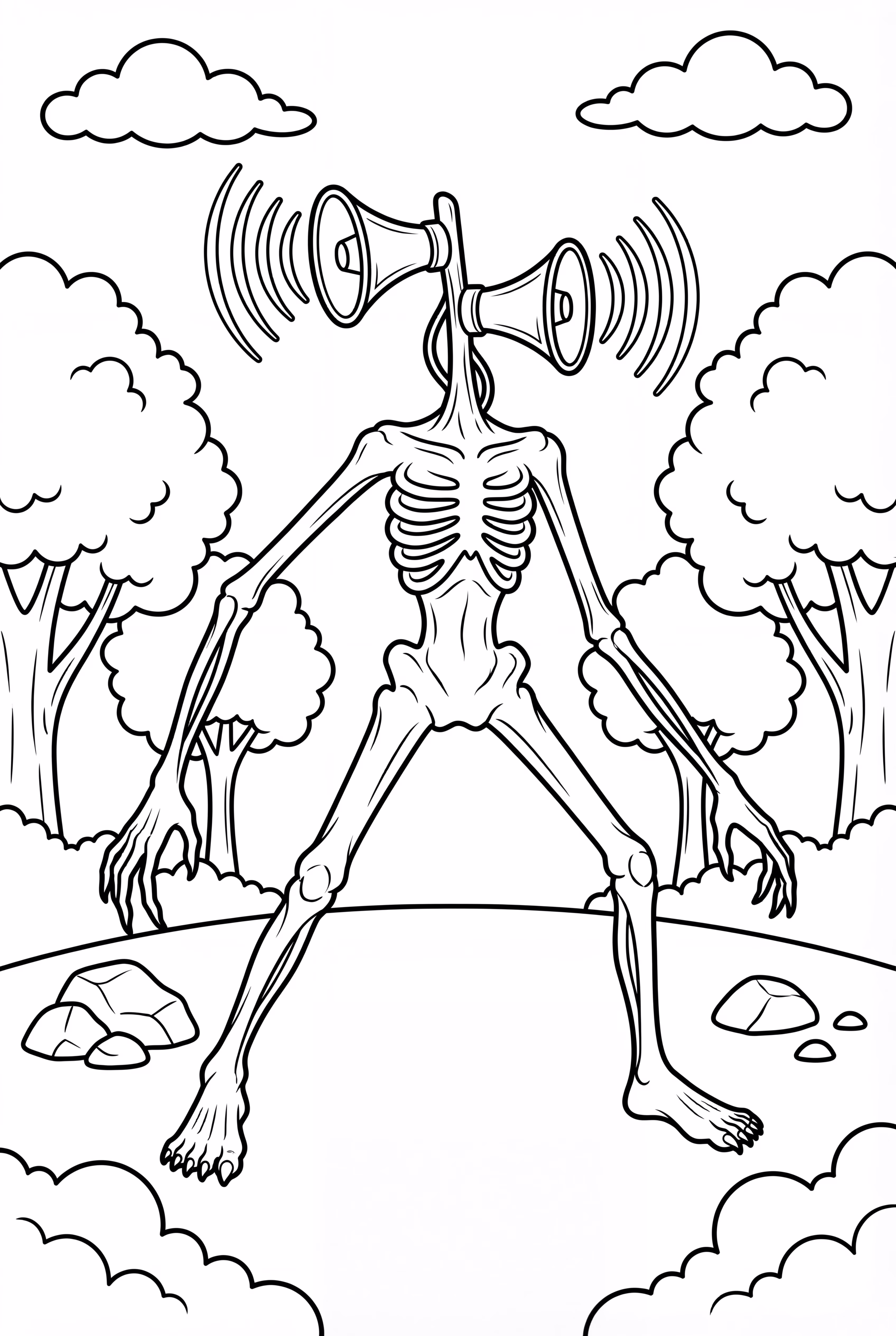 큰 소리를 내는 사이렌 헤드