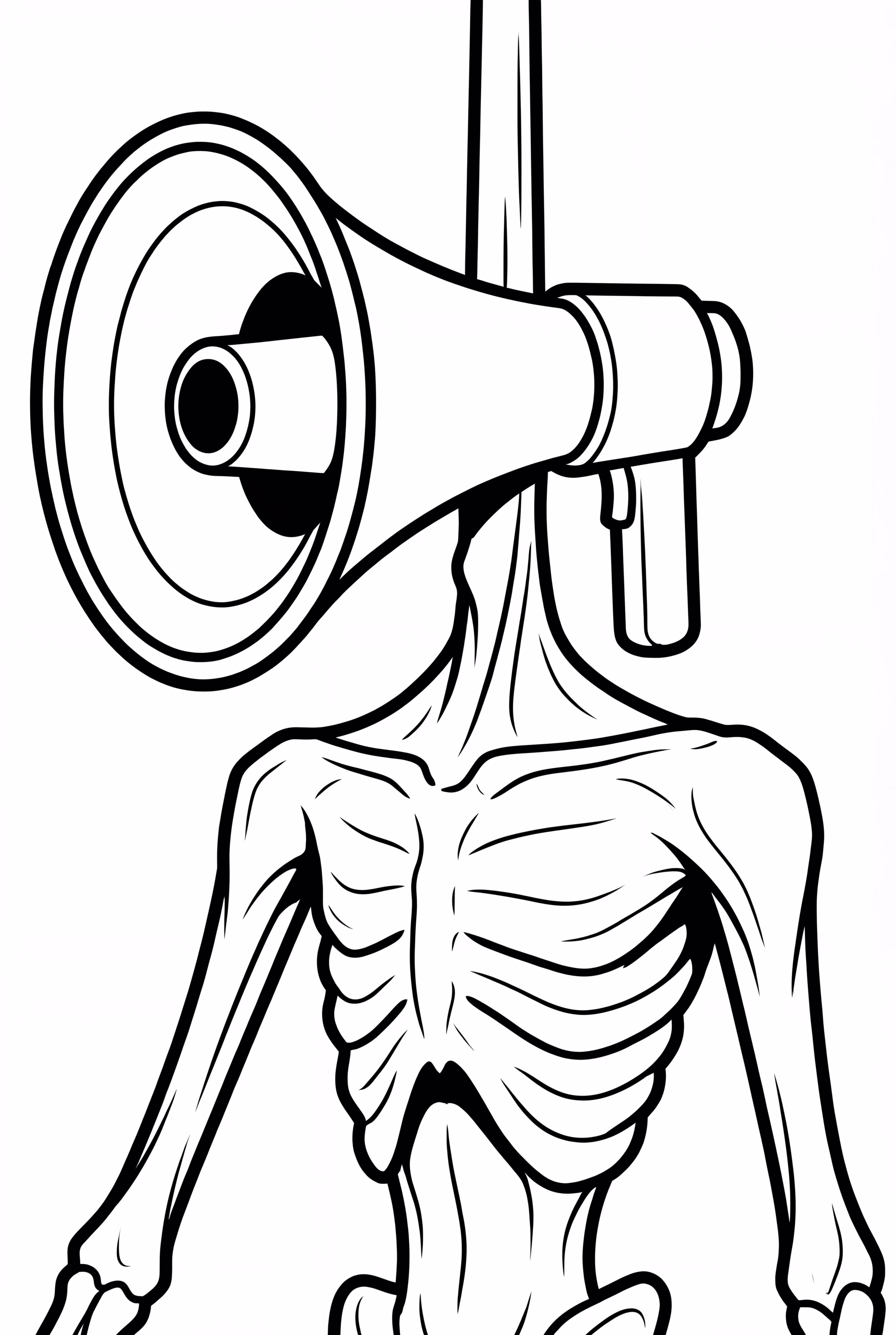 Siren Head Head Close Up