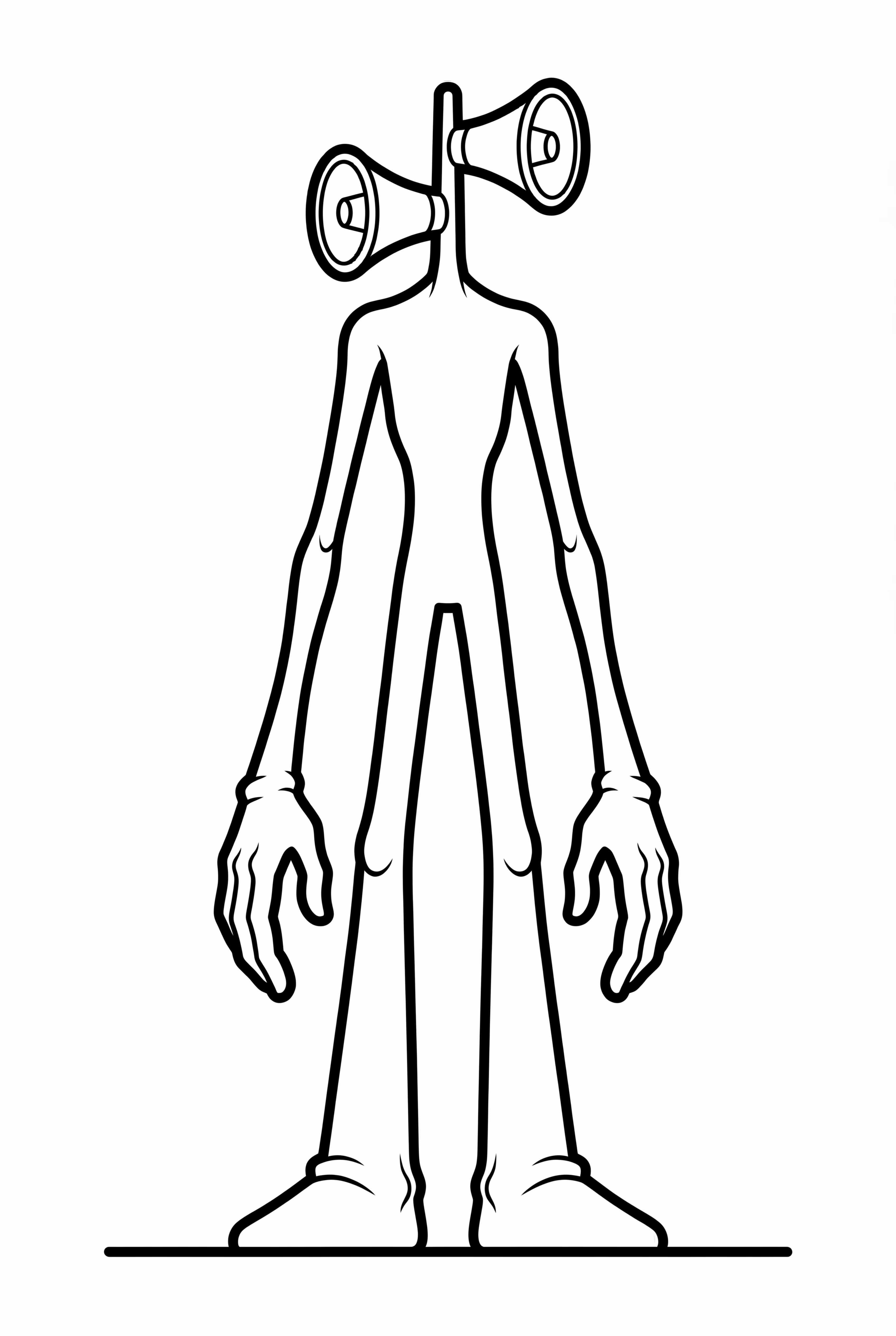 Siren Head Standing On A Hill