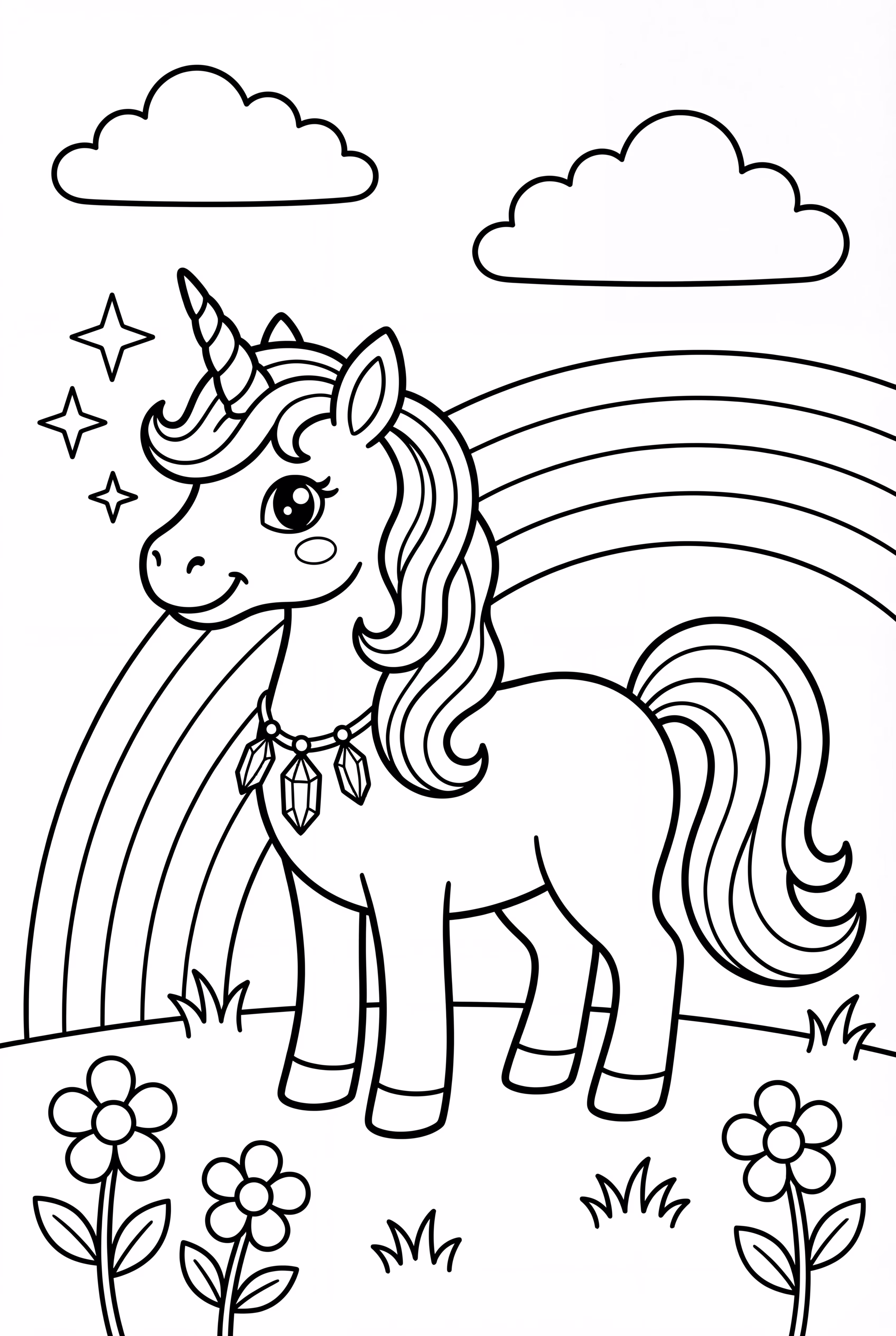 Sisters Series 3 Unicorn With Gem Necklace