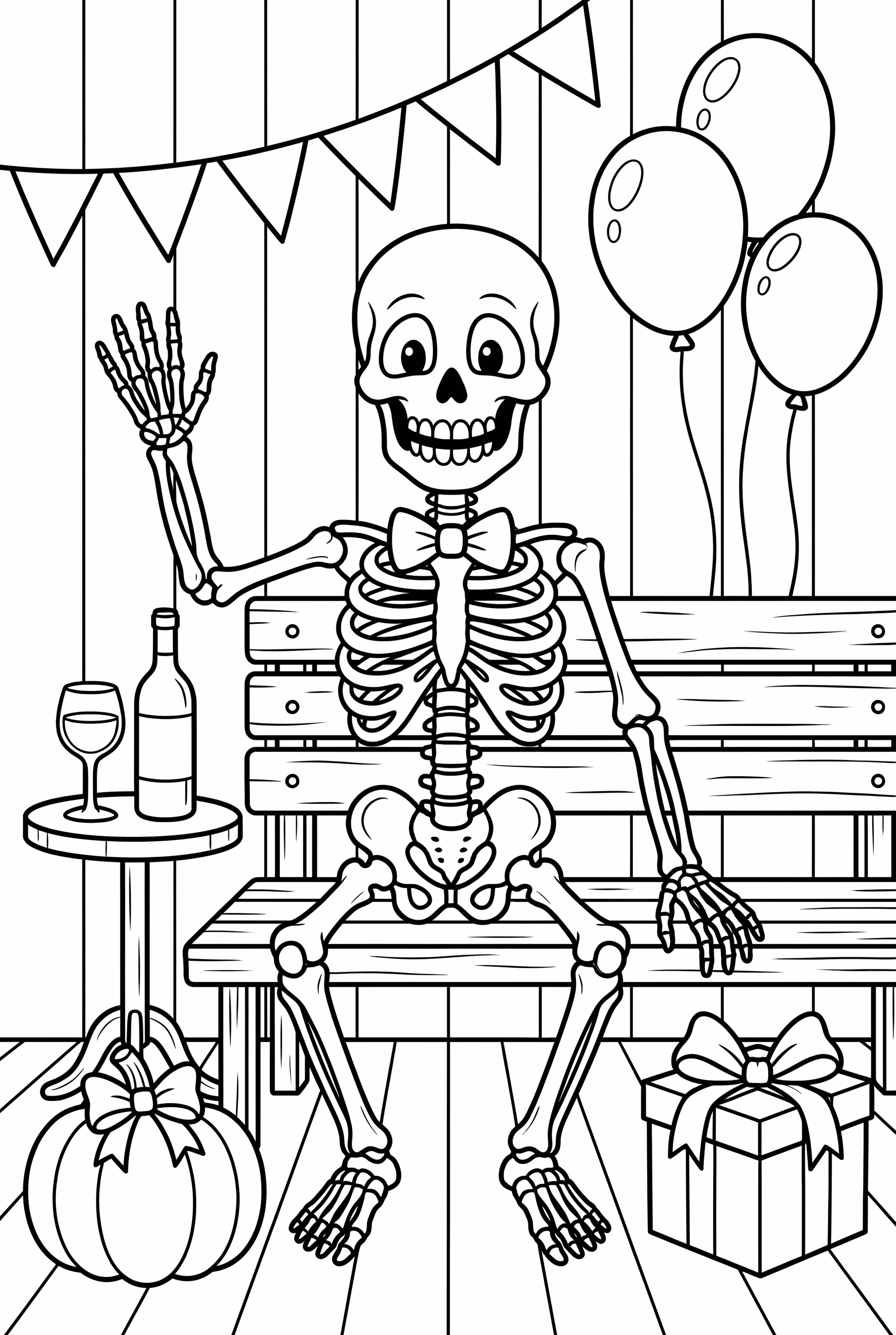 festa à fantasia de esqueleto