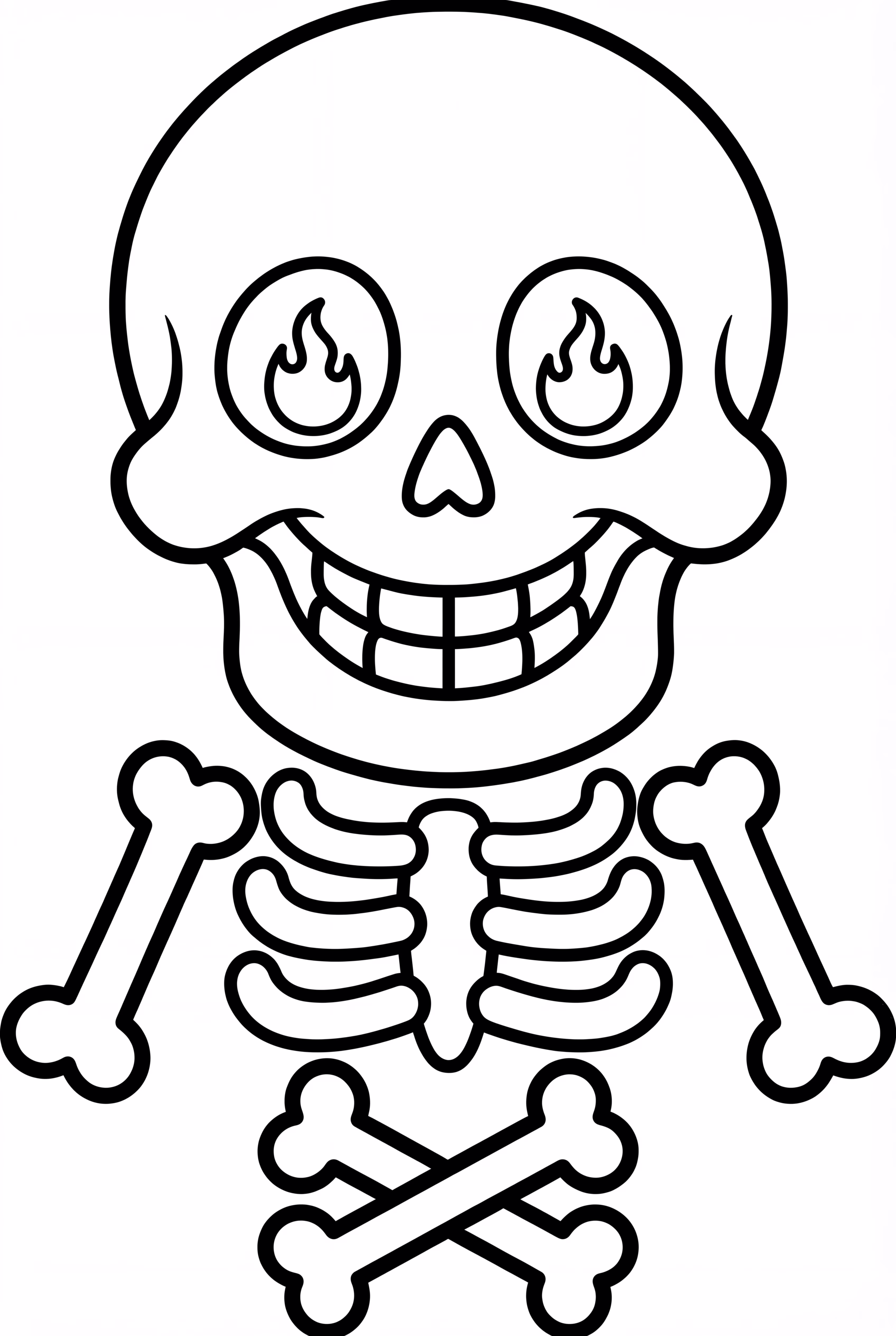 skeleton cute smile