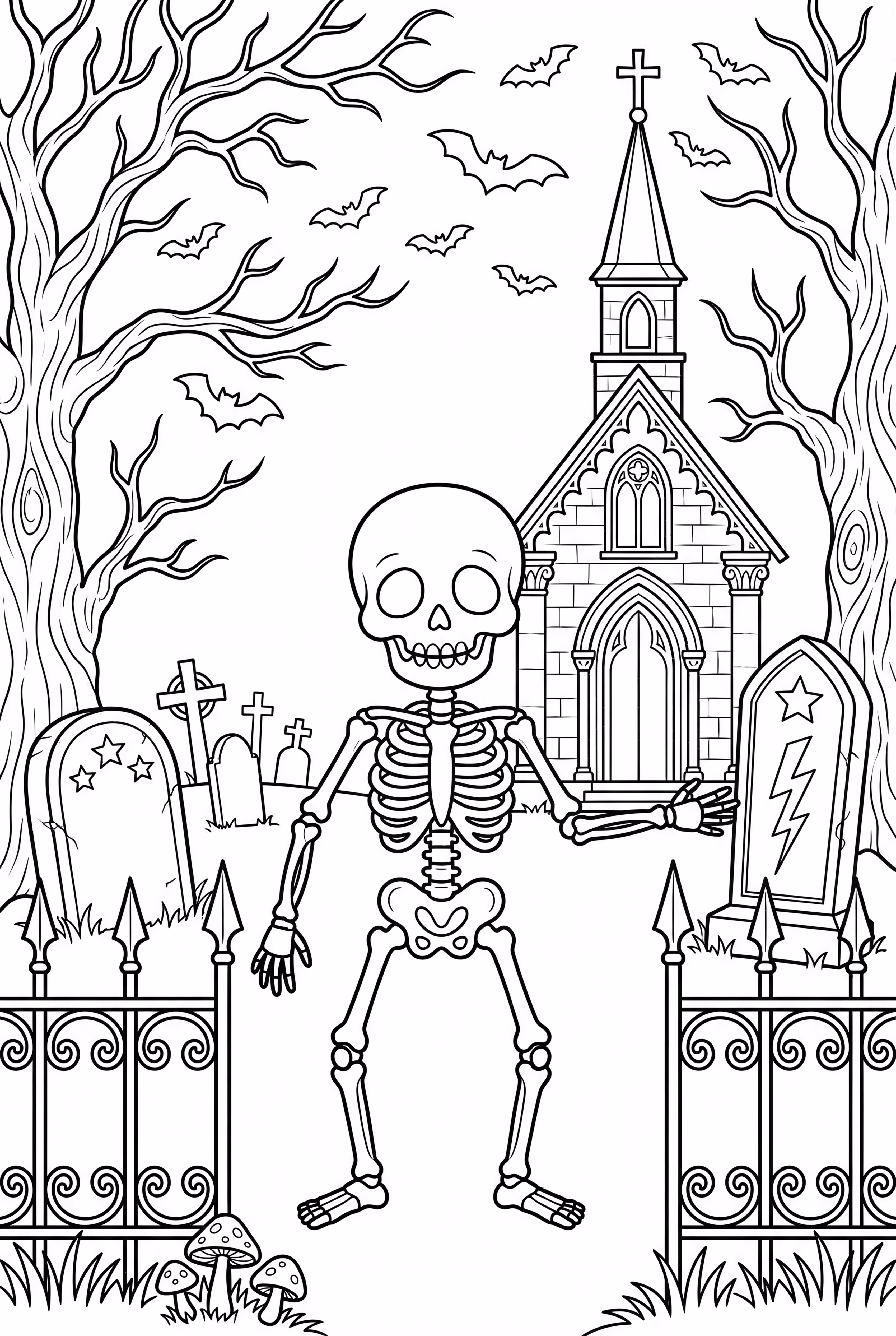 骷髅万圣节墓地-2