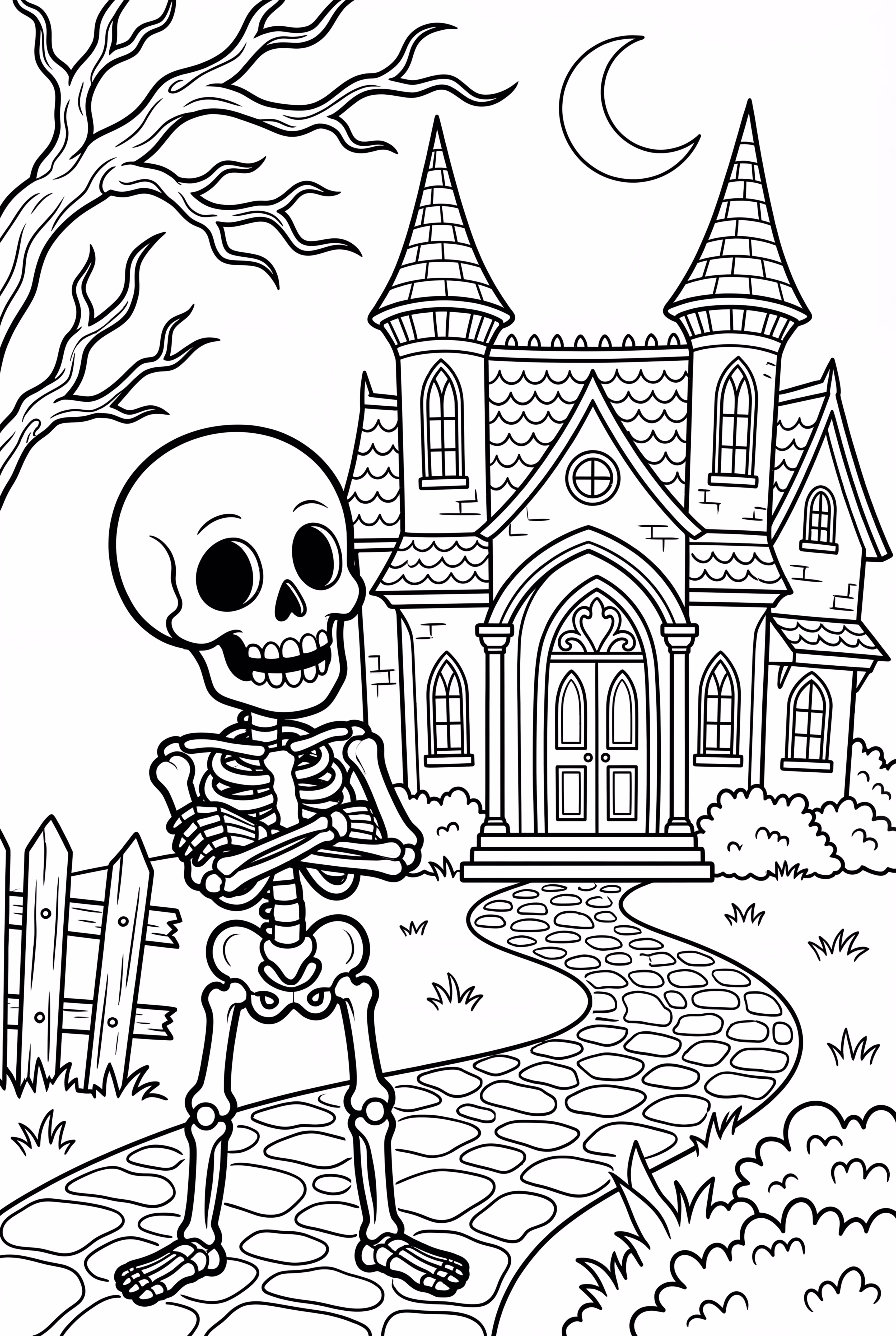 skeleton haunted mansion