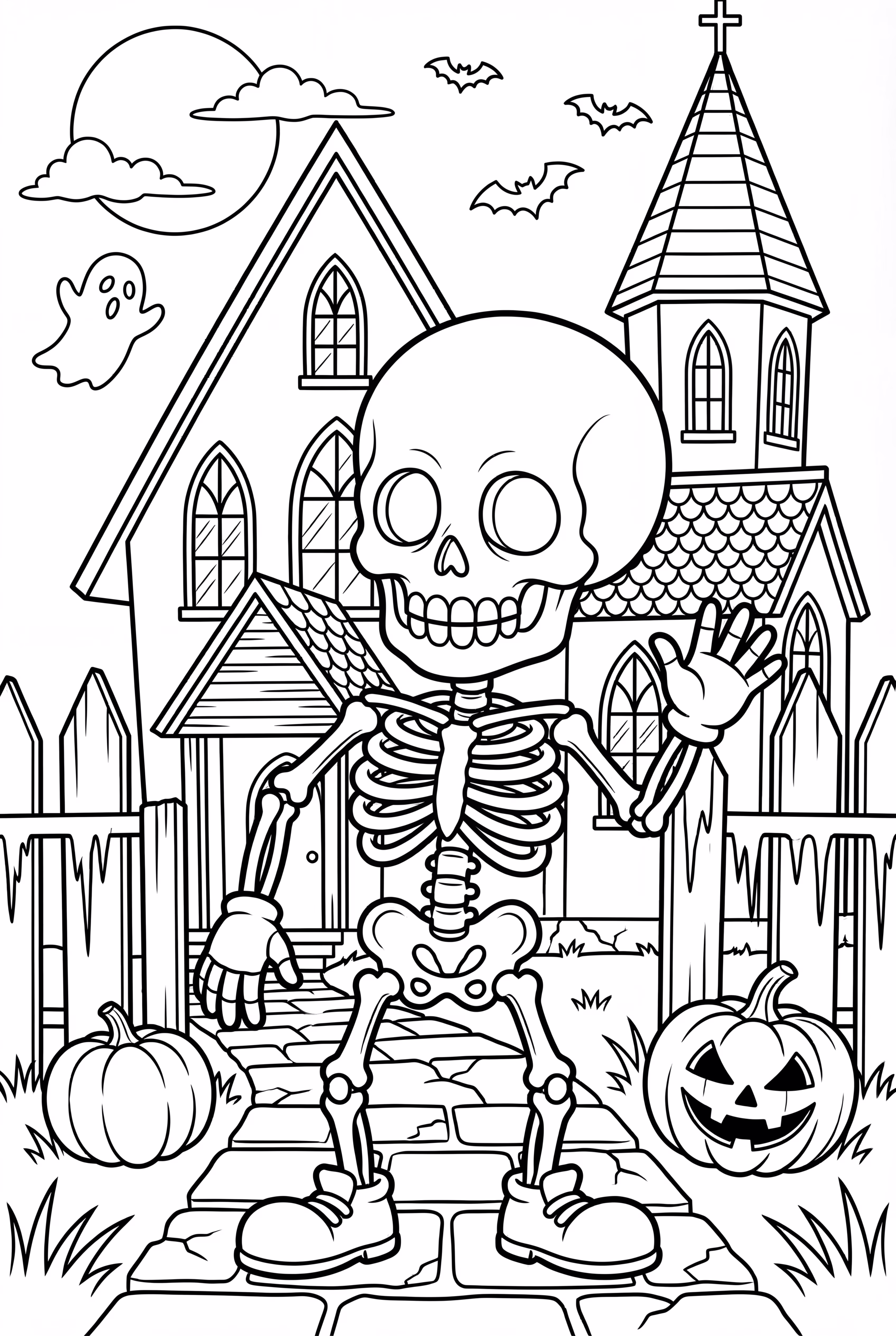 skeleton haunted mansion