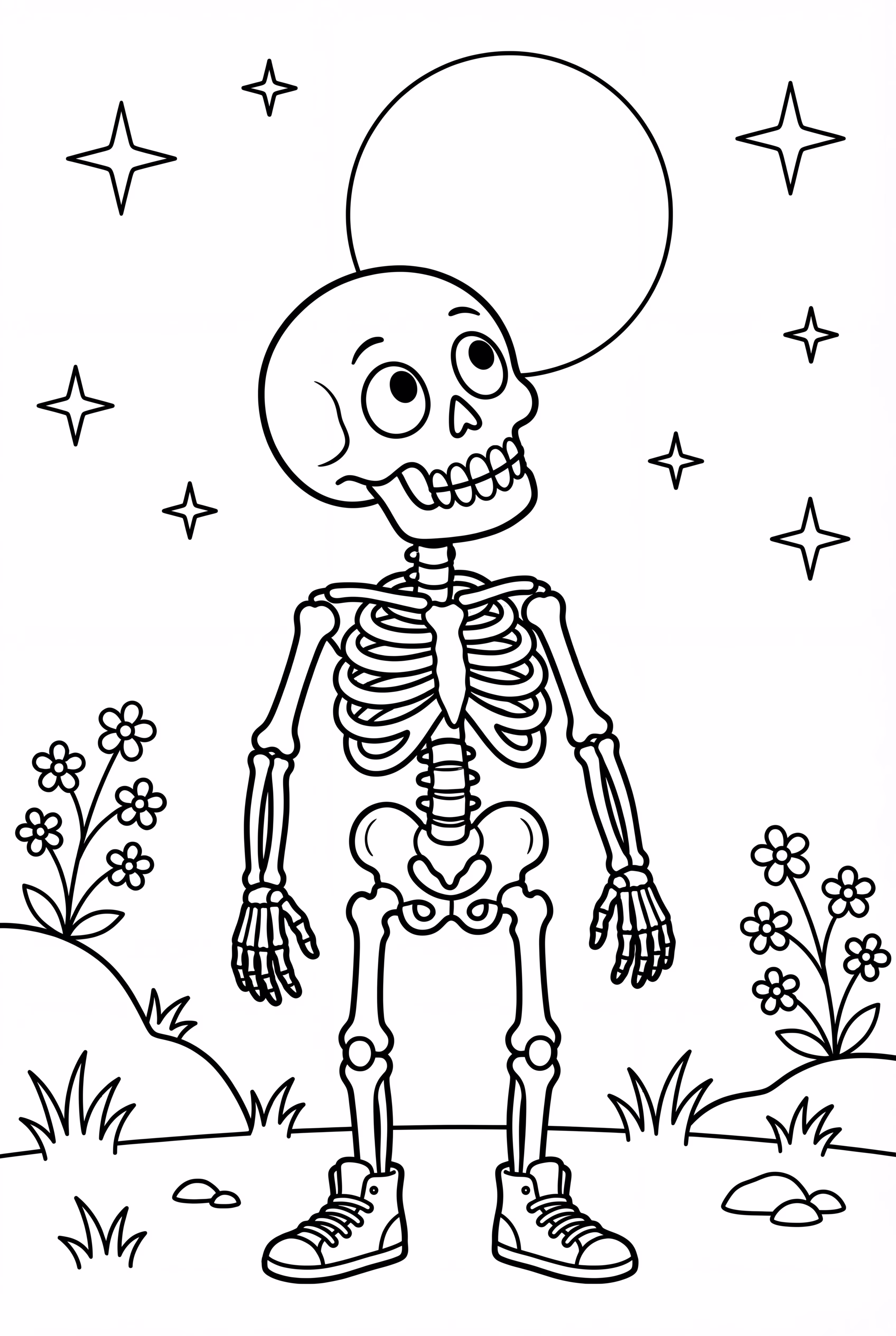 skeleton moonlight walk