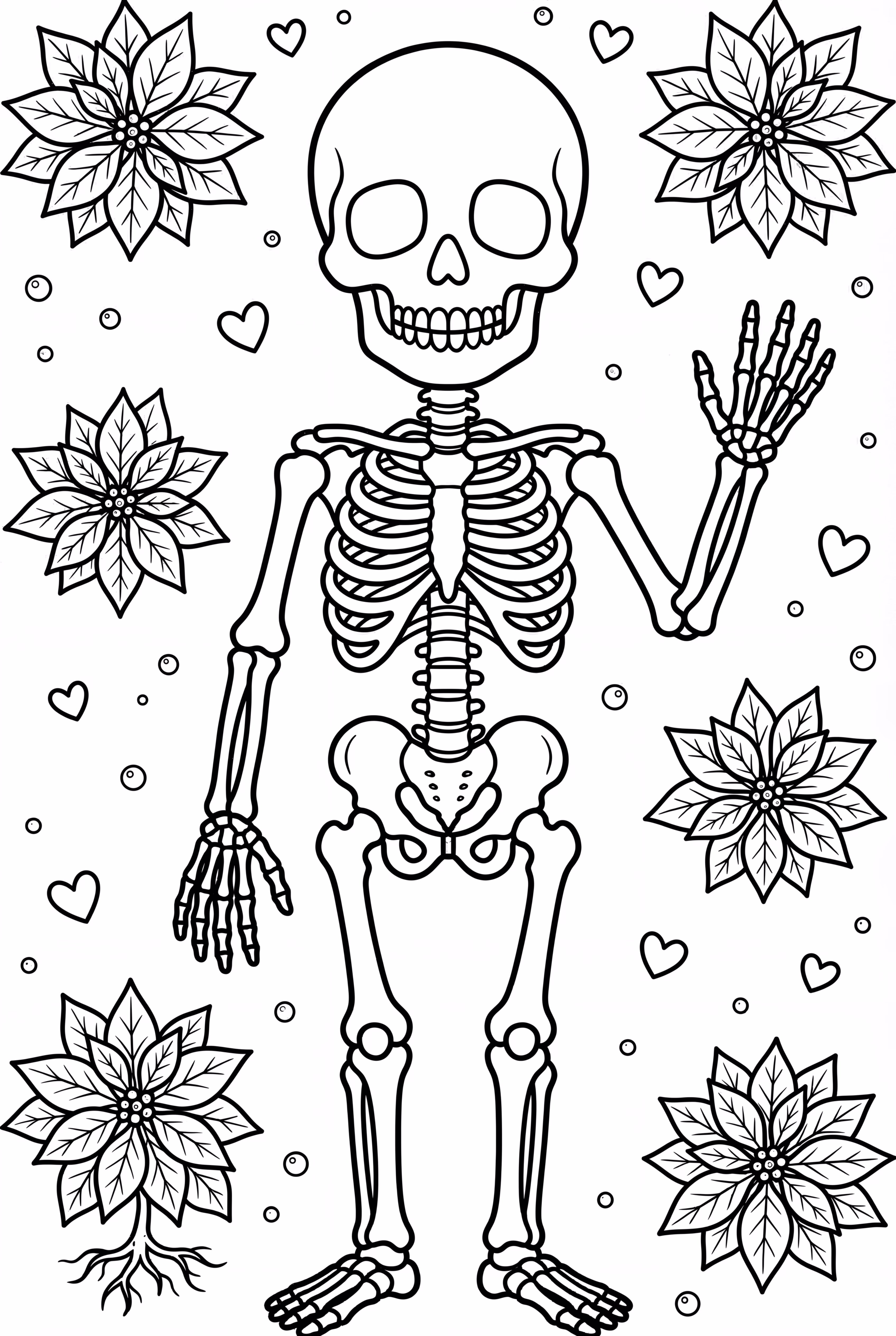 骷髅可打印版简单