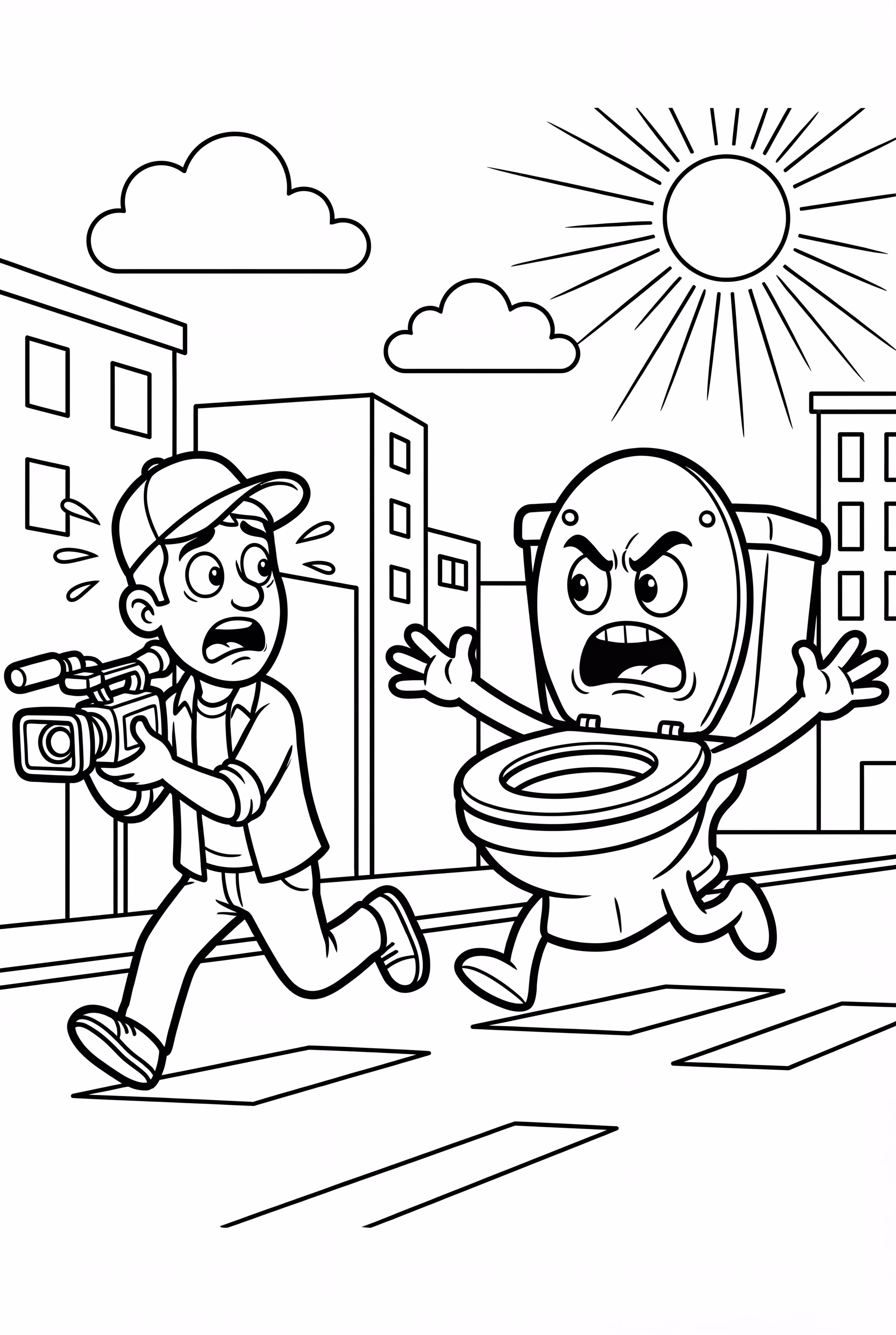 Skibidi 廁所追著攝影師