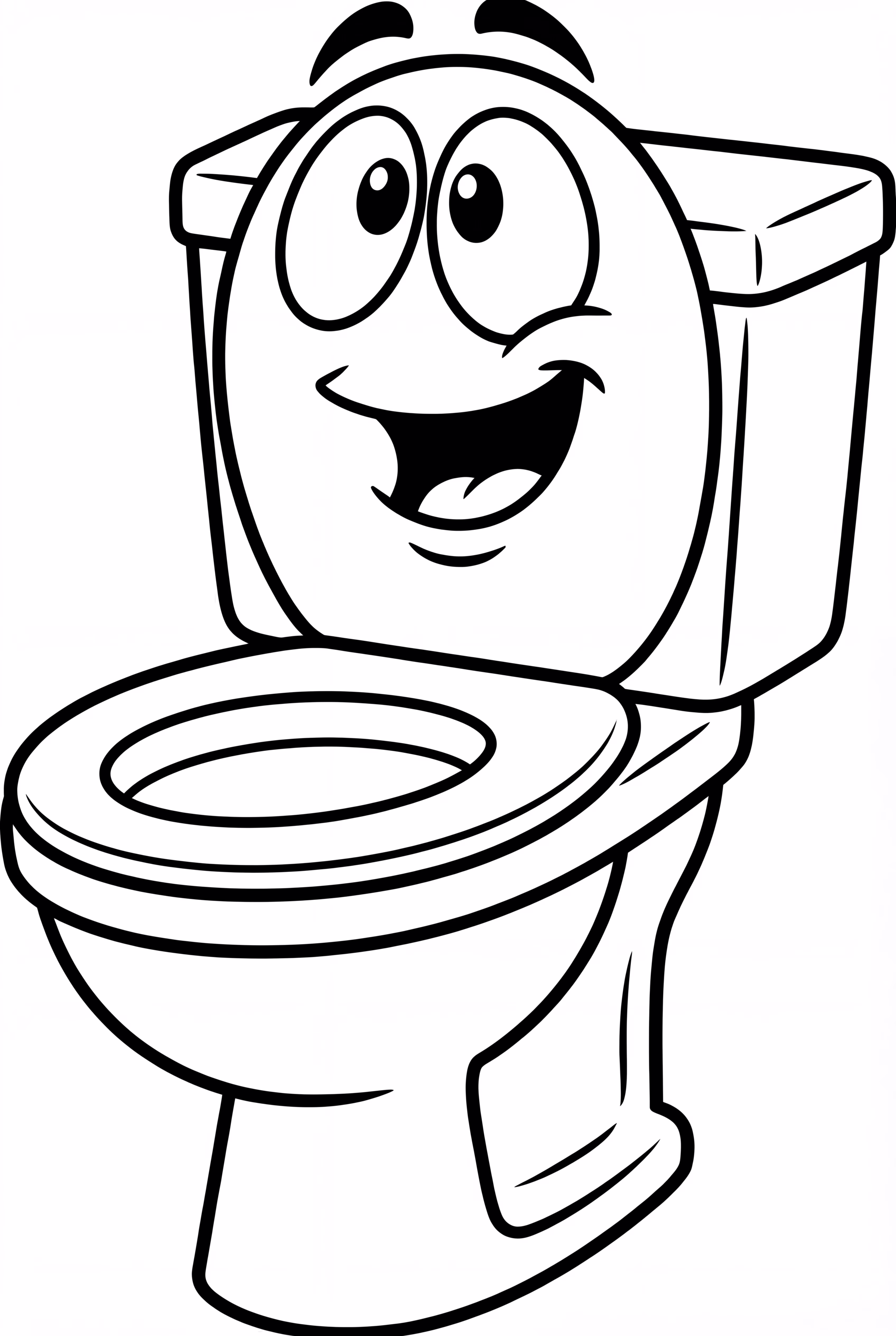 Skibidi Toilette schaut zum Himmel