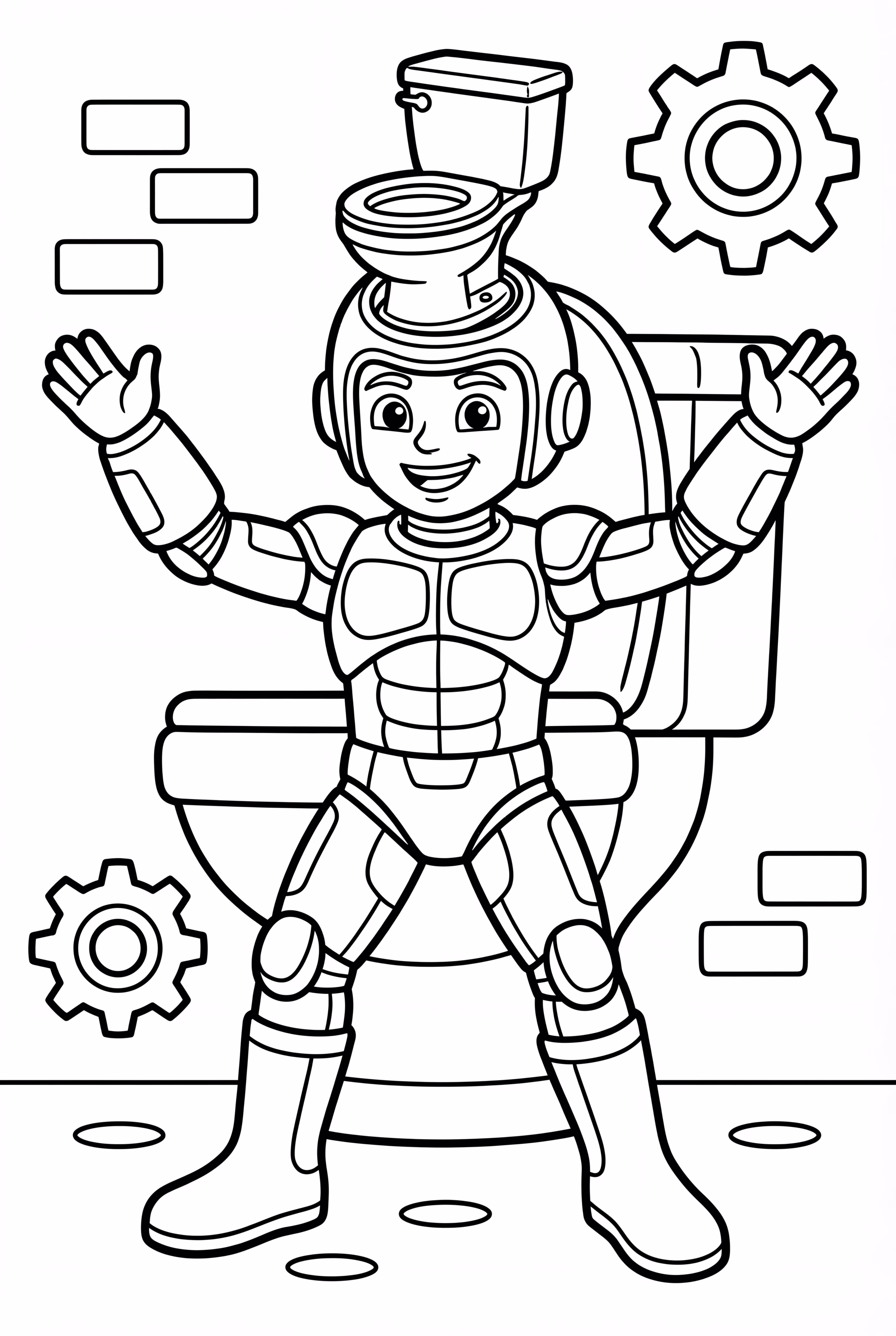 Skibidi 廁所搭配升級盔甲