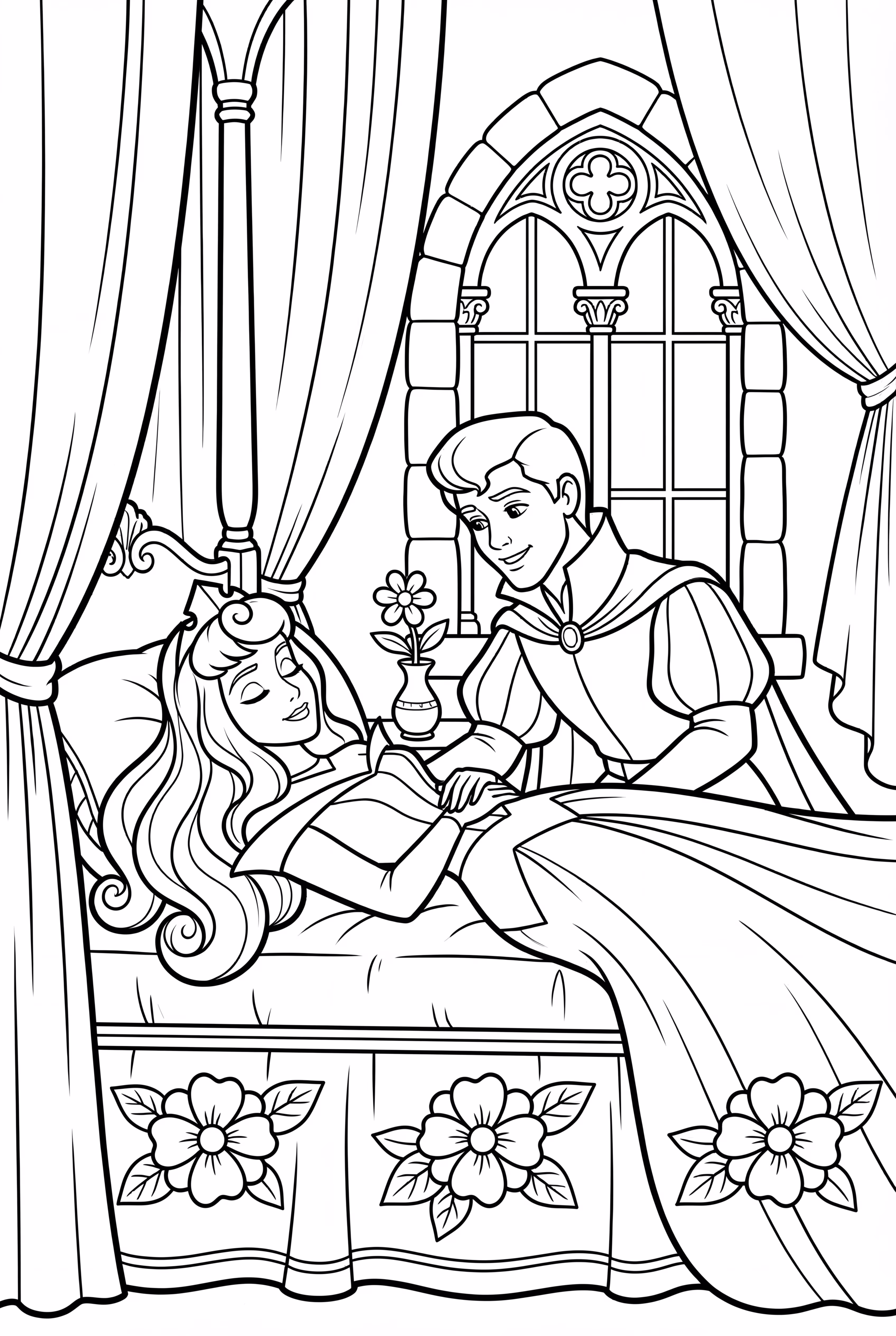 Sleeping Beauty And The Prince's First Meeting