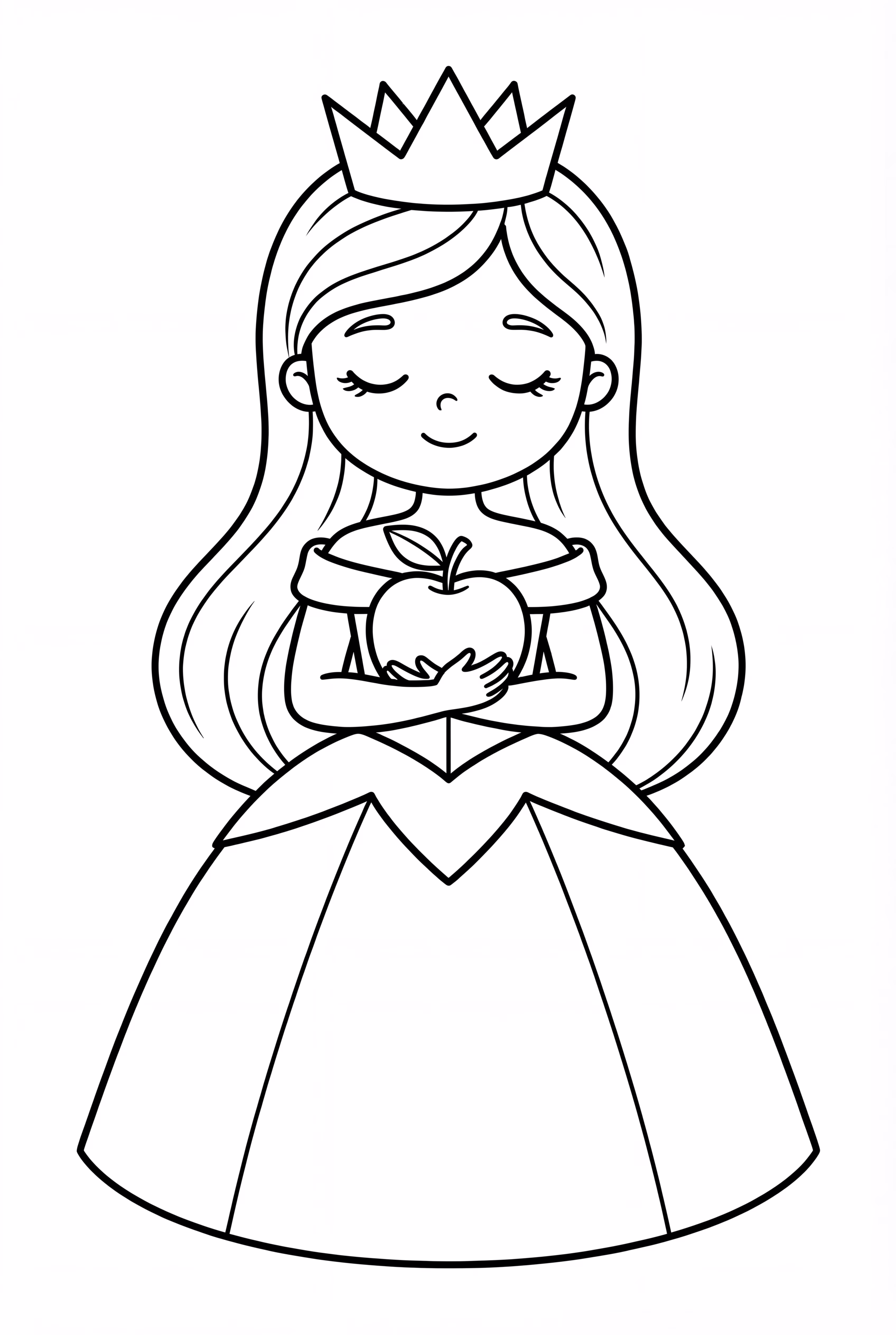 Sleeping Beauty Holding An Apple