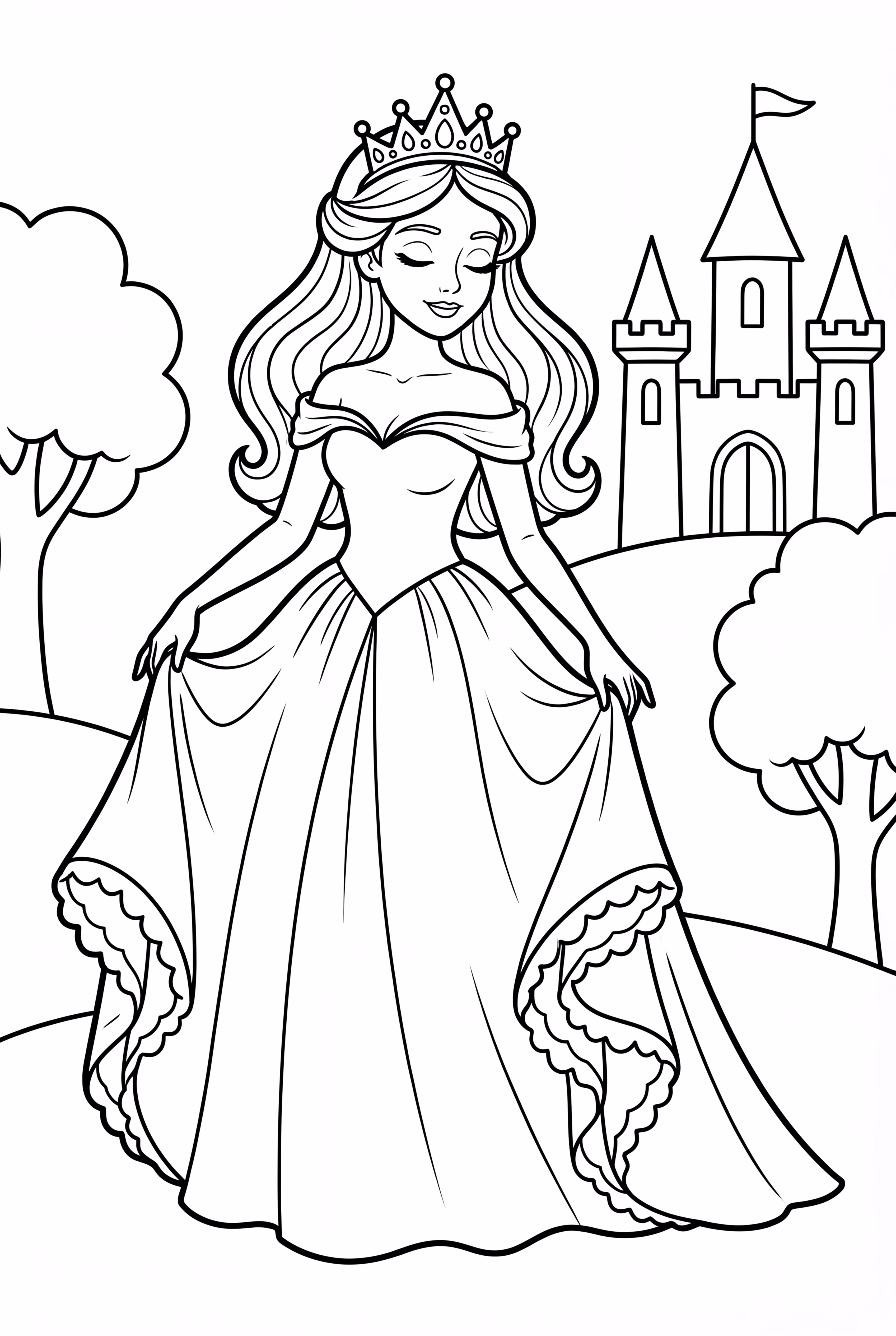 Sleeping Beauty In Her Pink Ball Gown