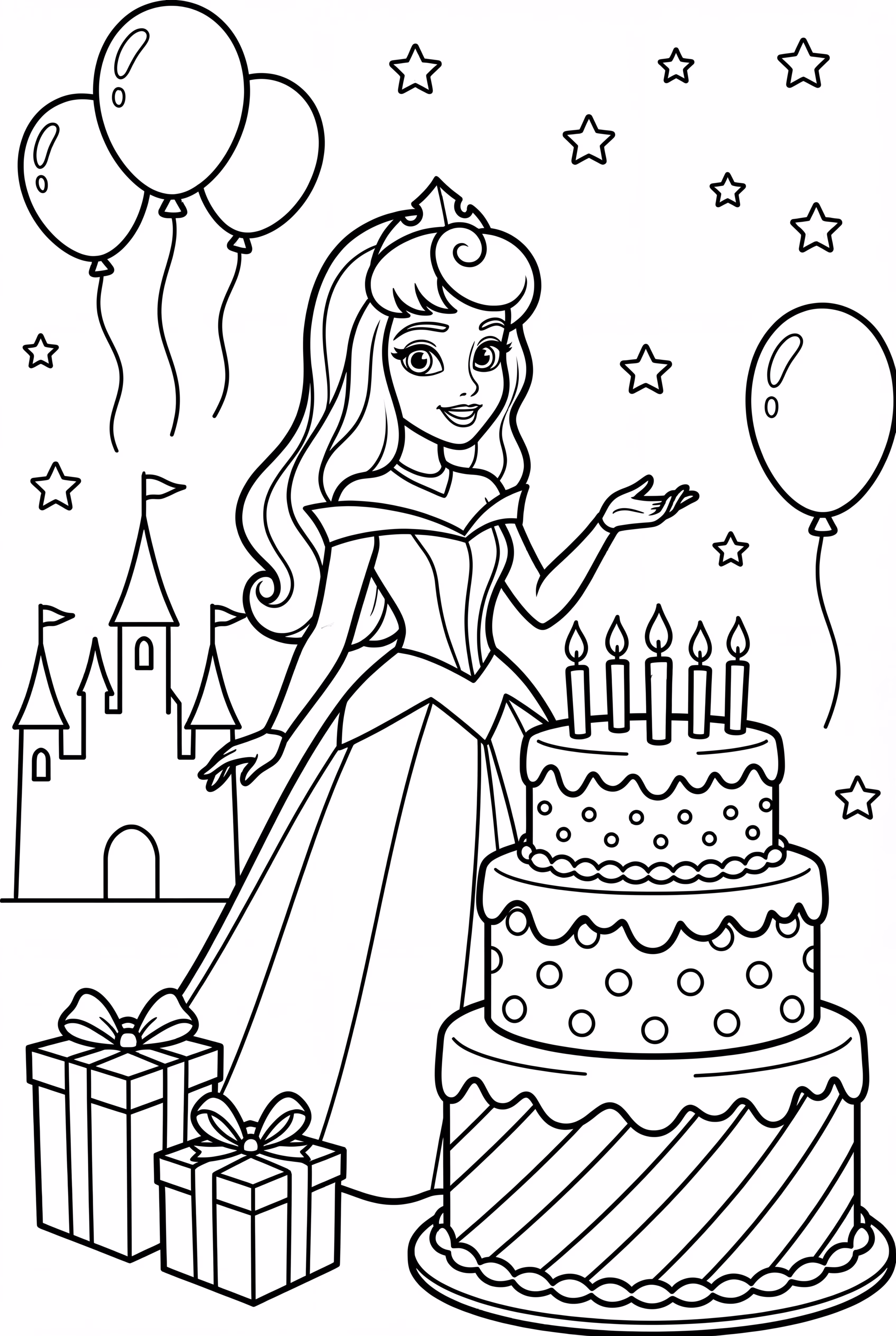 Dornröschens schöner Geburtstagskuchen