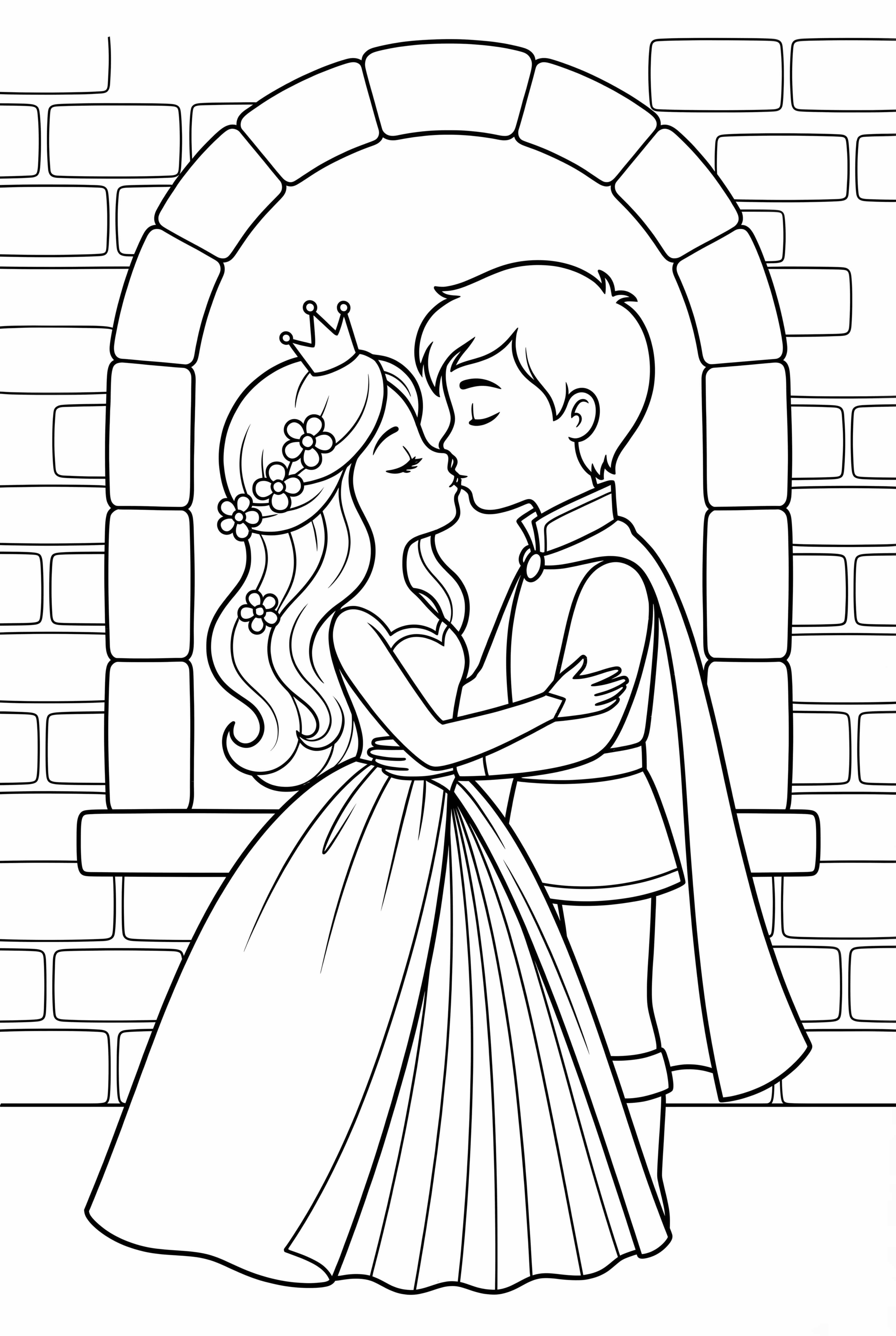 Sleeping Beauty's Wedding Kiss With The Prince