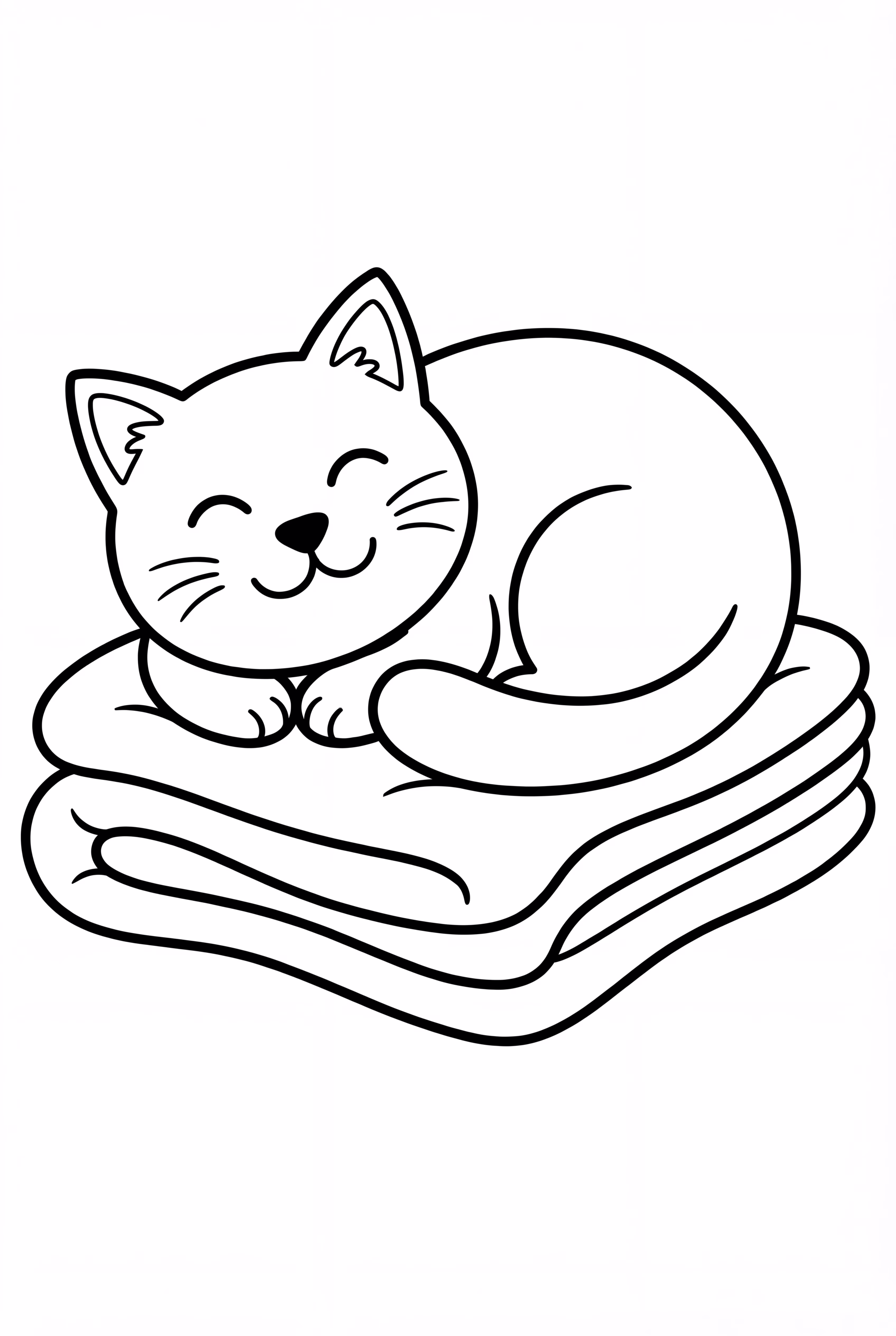 Gato Durmiendo En Manta