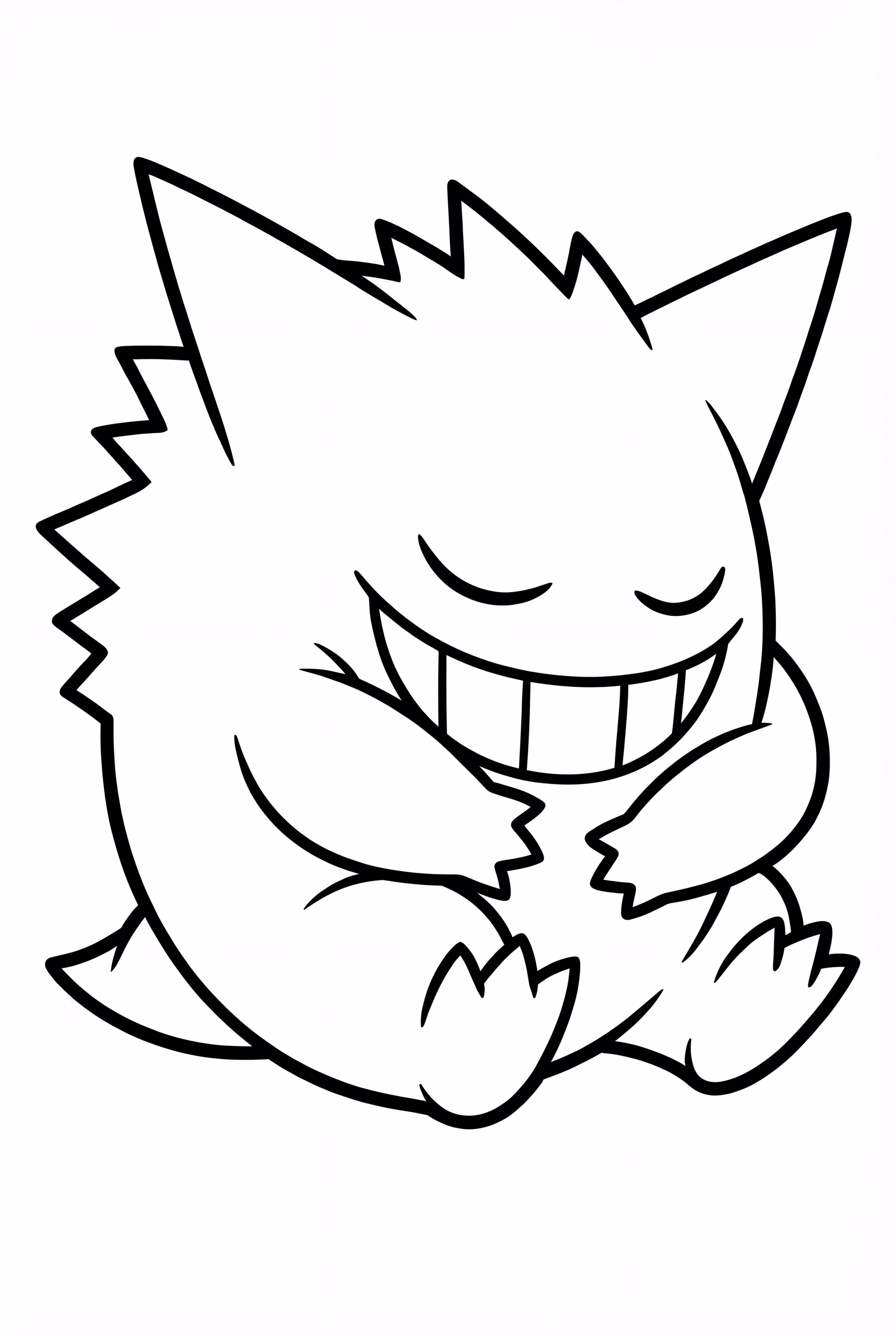 Sleeping Gengar Curled Up