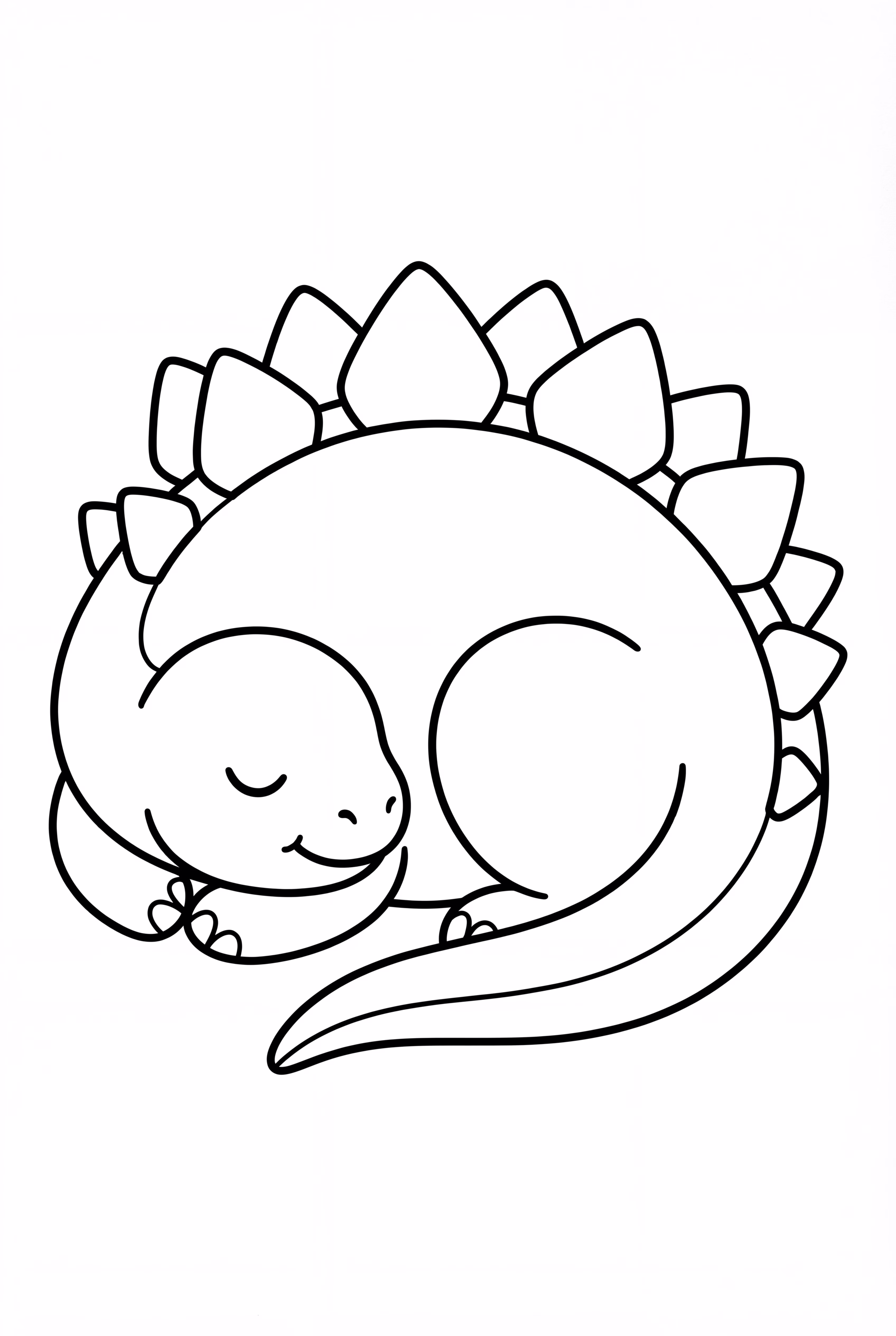 Sleeping Stegosaurus