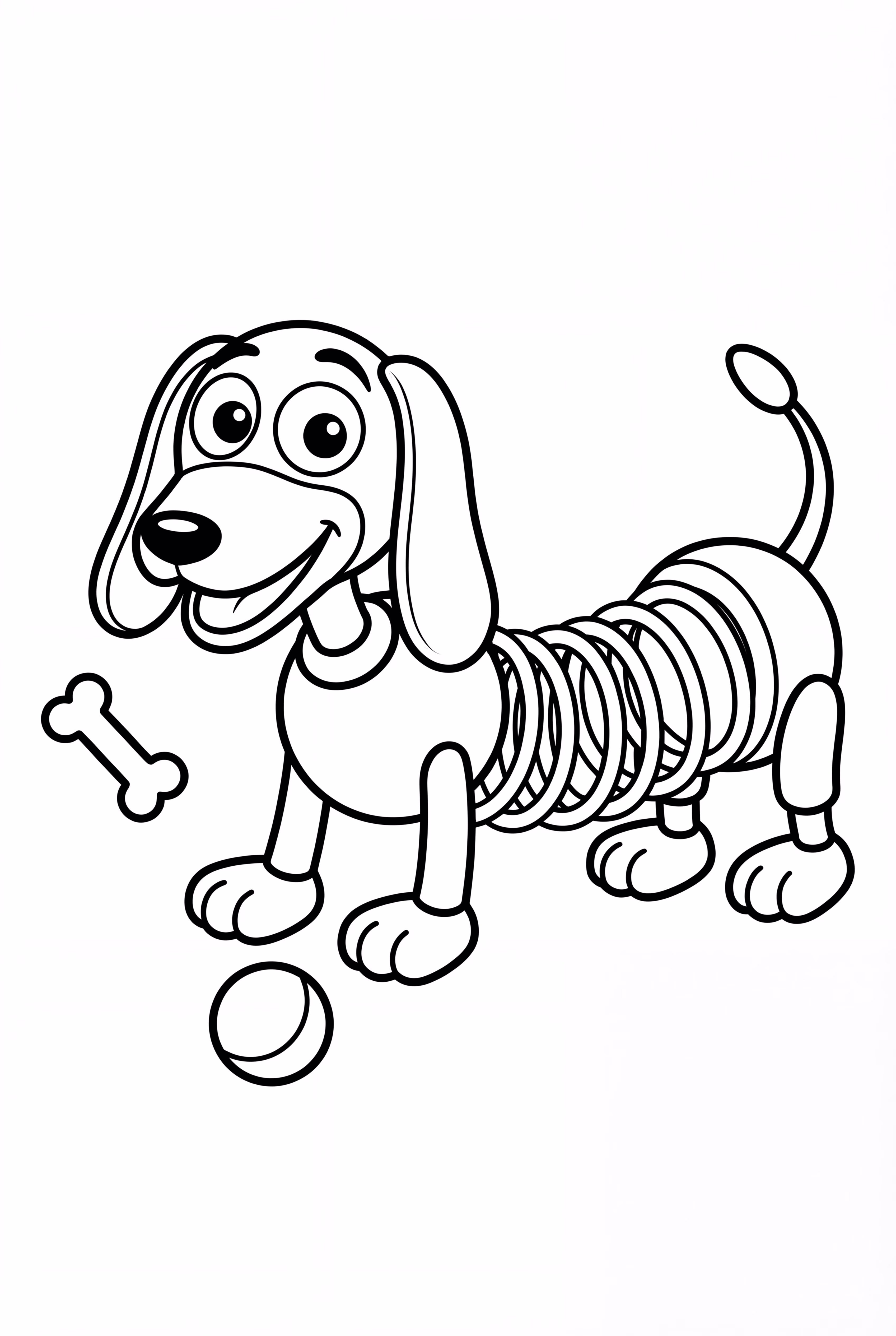 Slinky Dog Toy Stretching