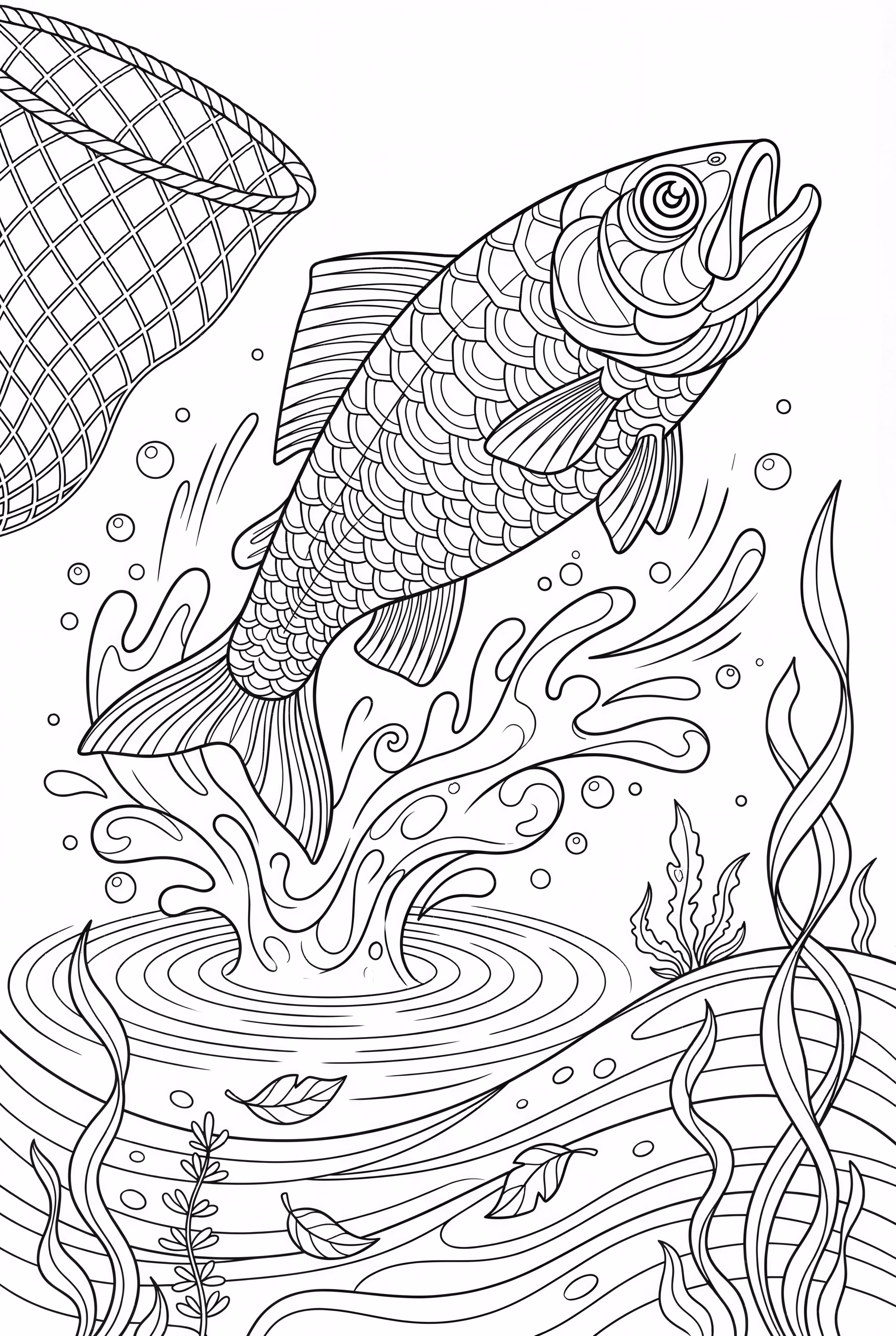 Peixe Escorregadio Fugindo da Rede -2