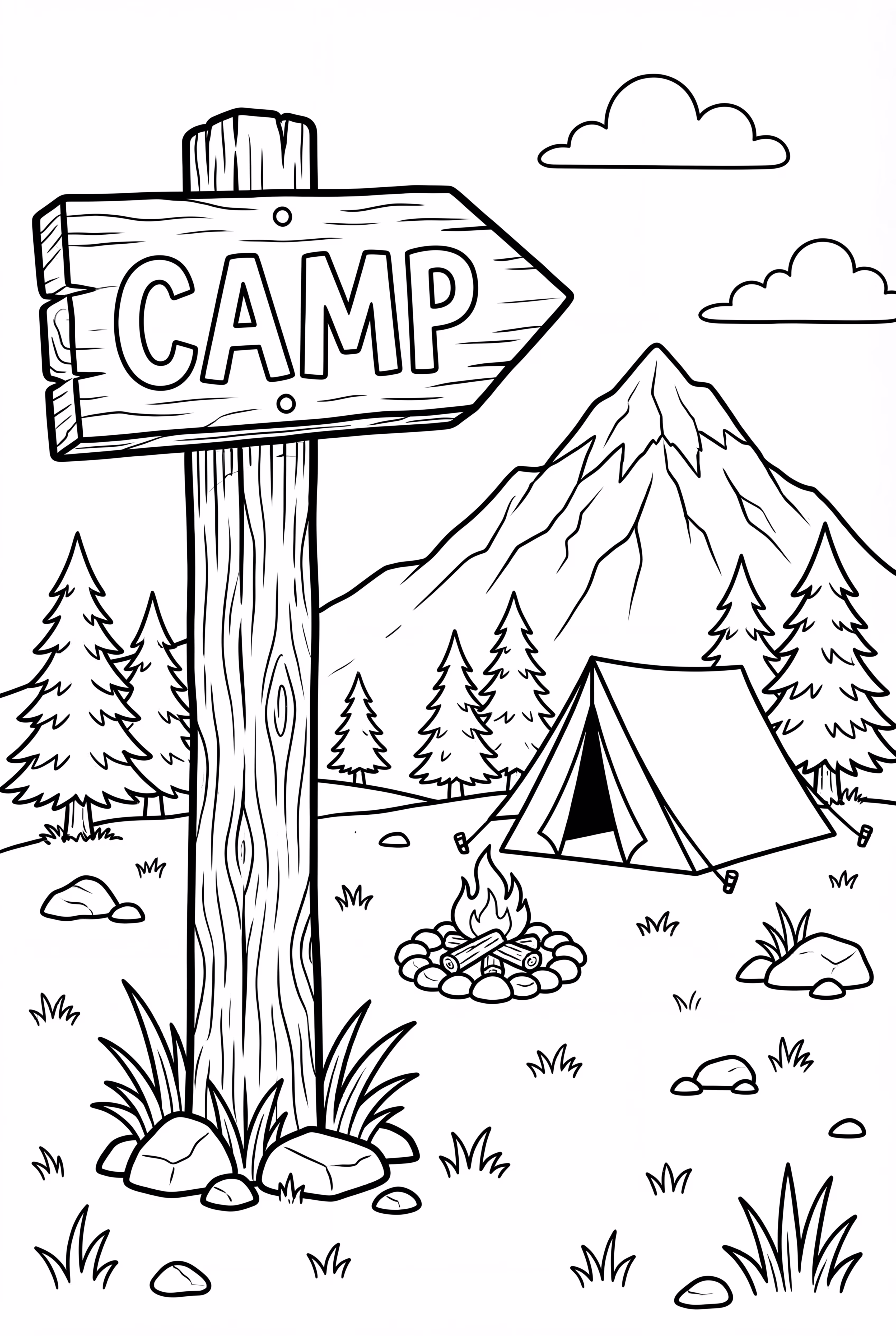 Small Camp Sign