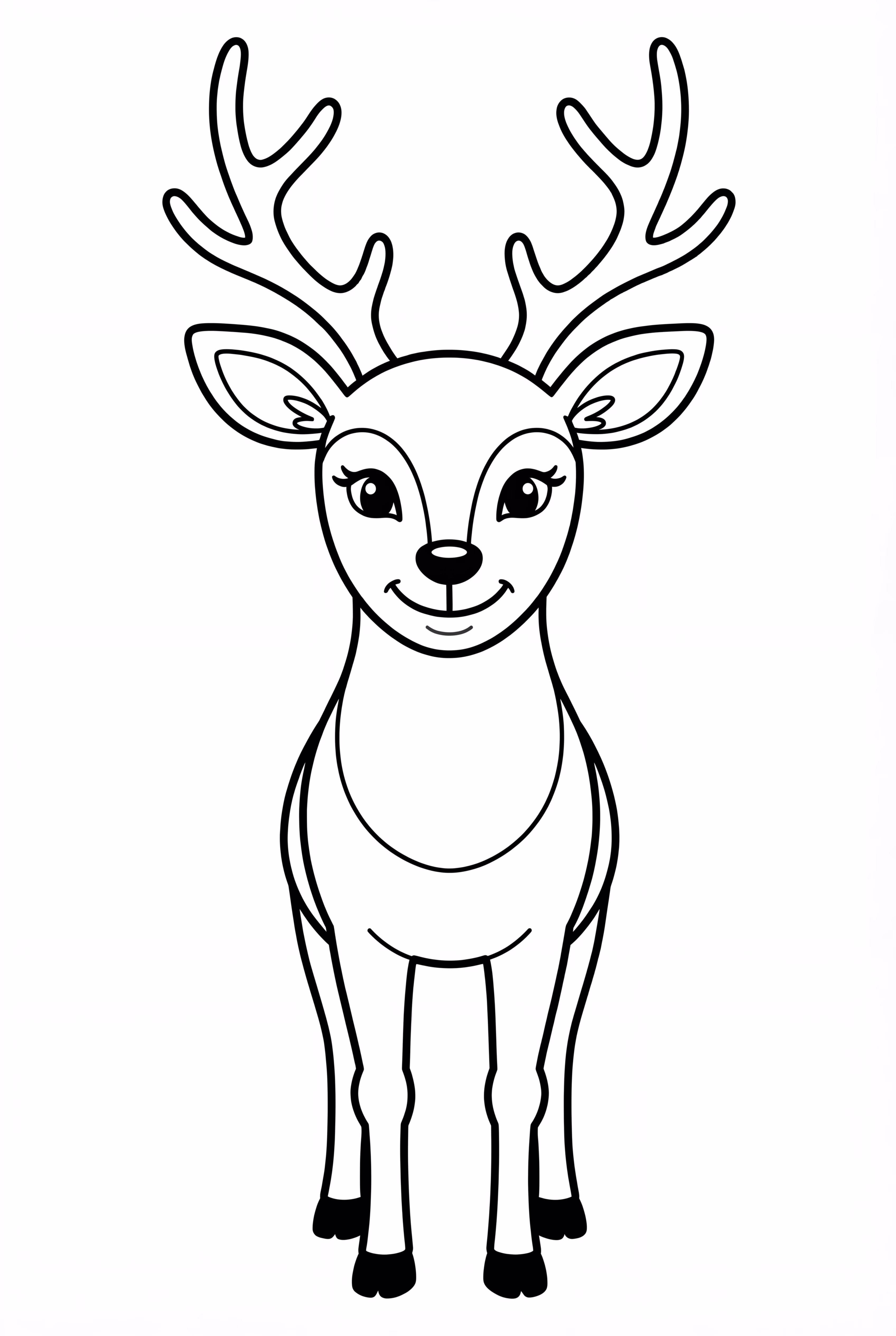 silhueta de rena pequena