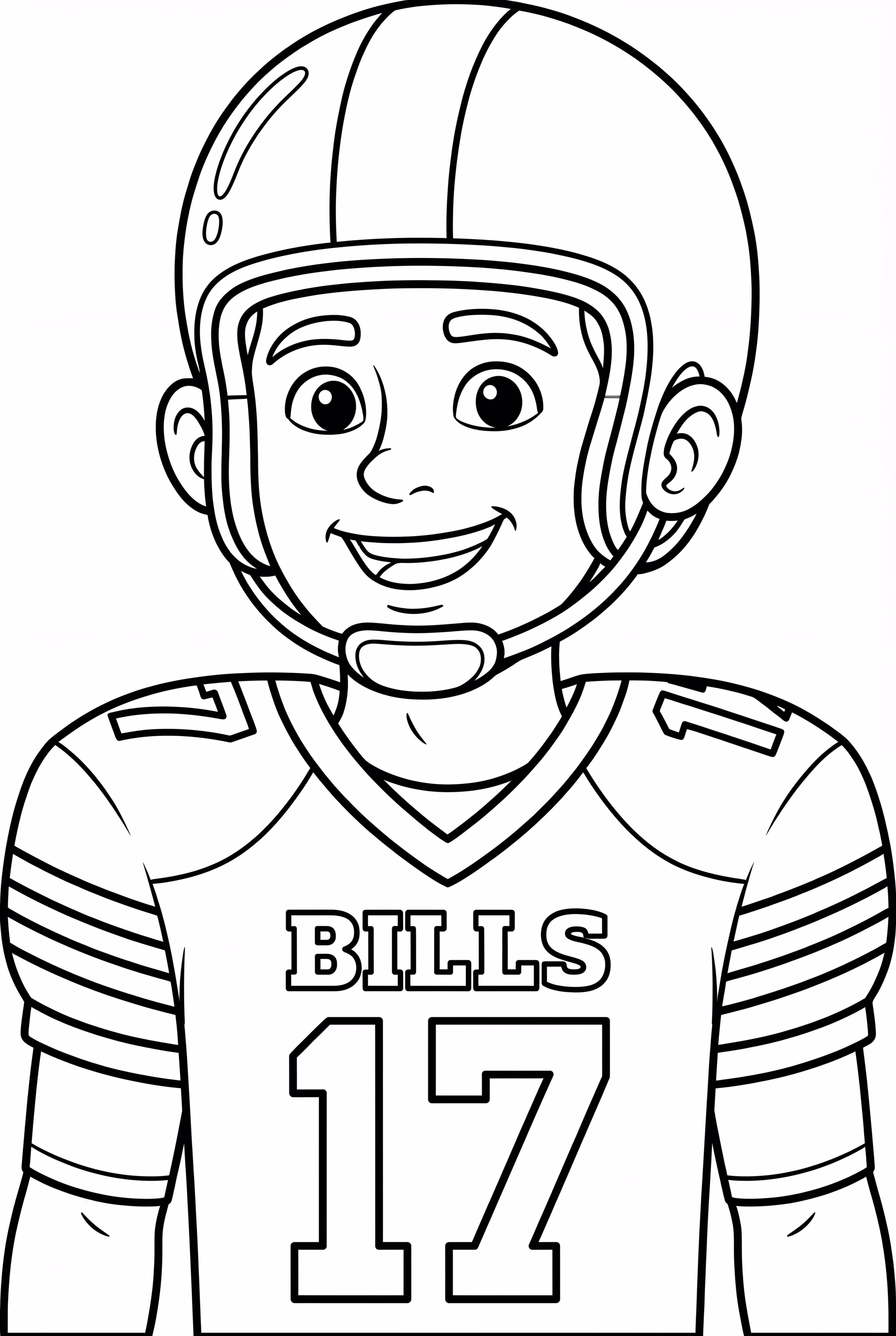 Smiling Buffalo Bills Player Portrait