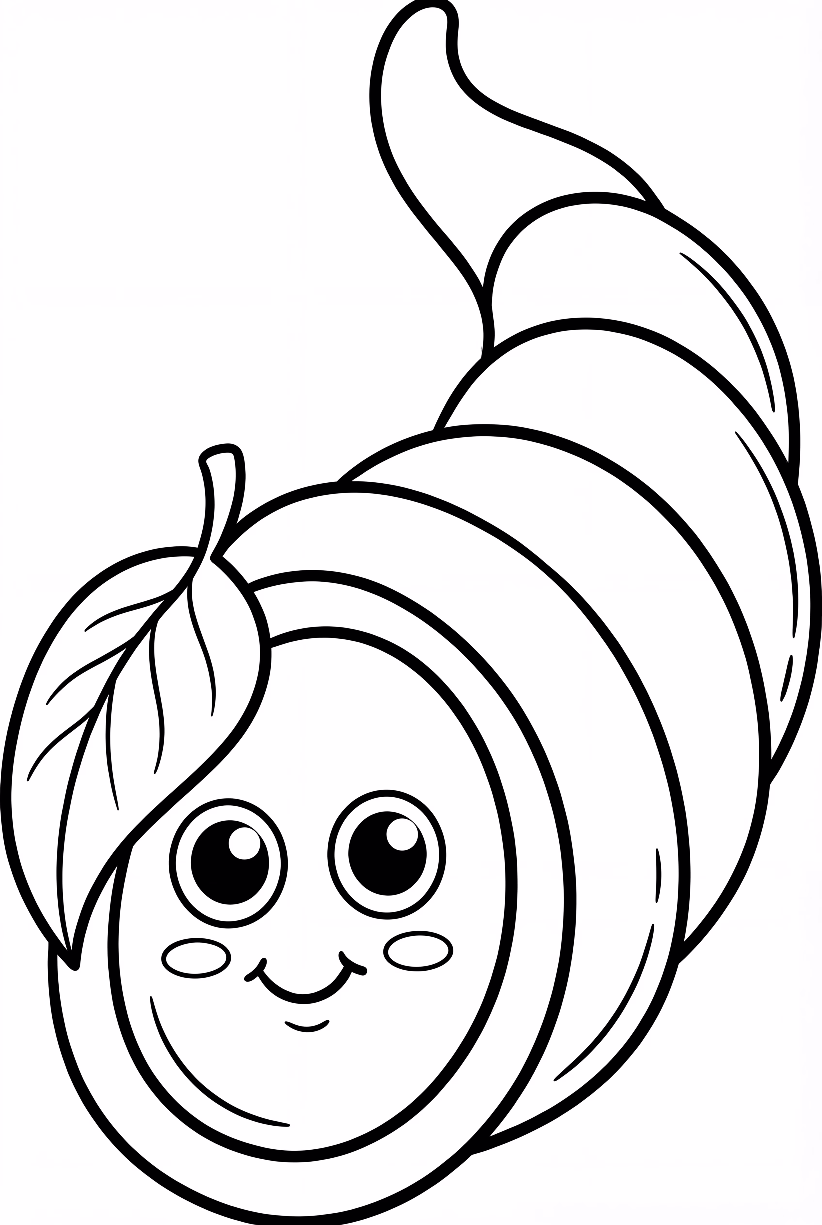 Smiling Cornucopia With A Leaf