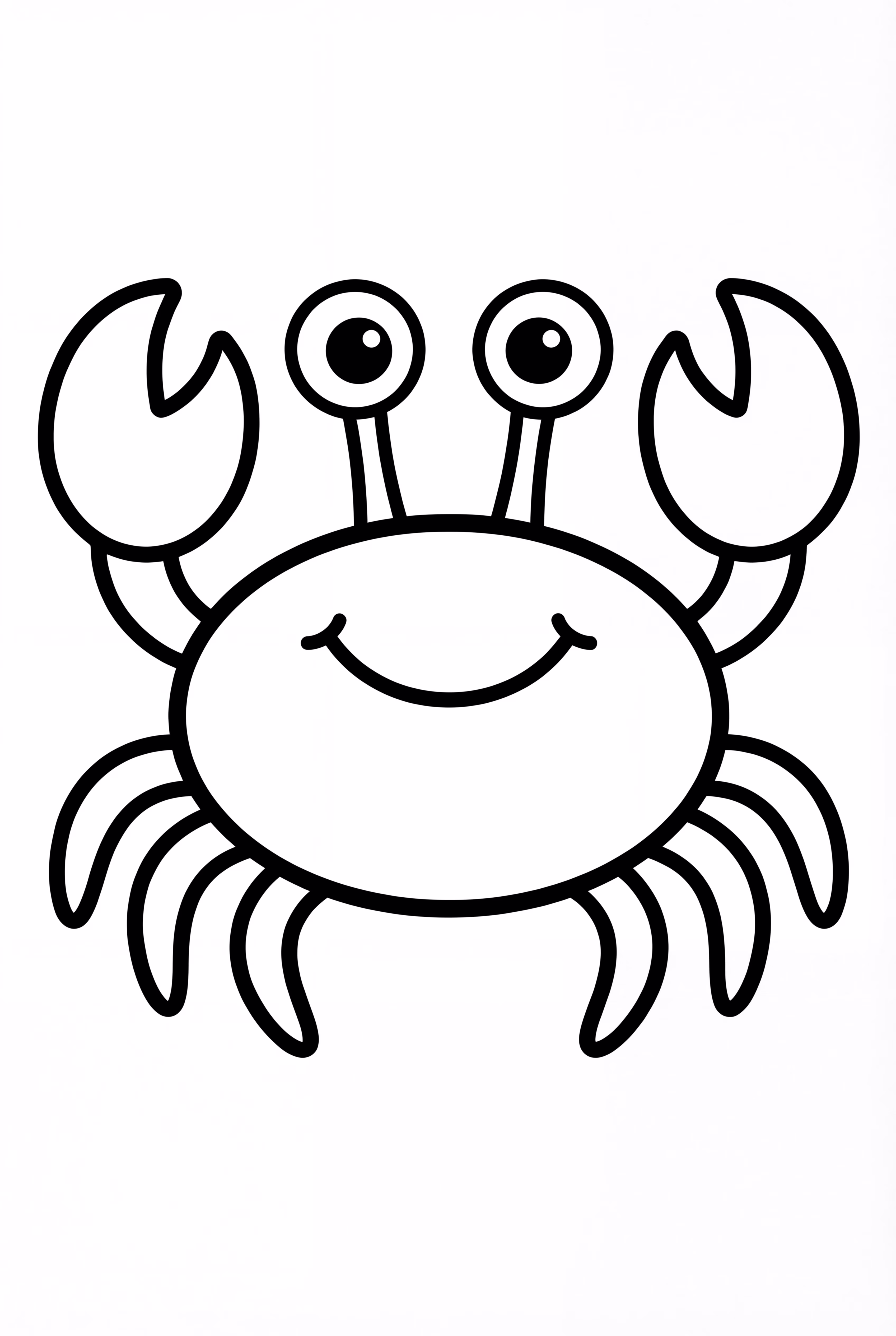 Smiling Crab Under The Sea