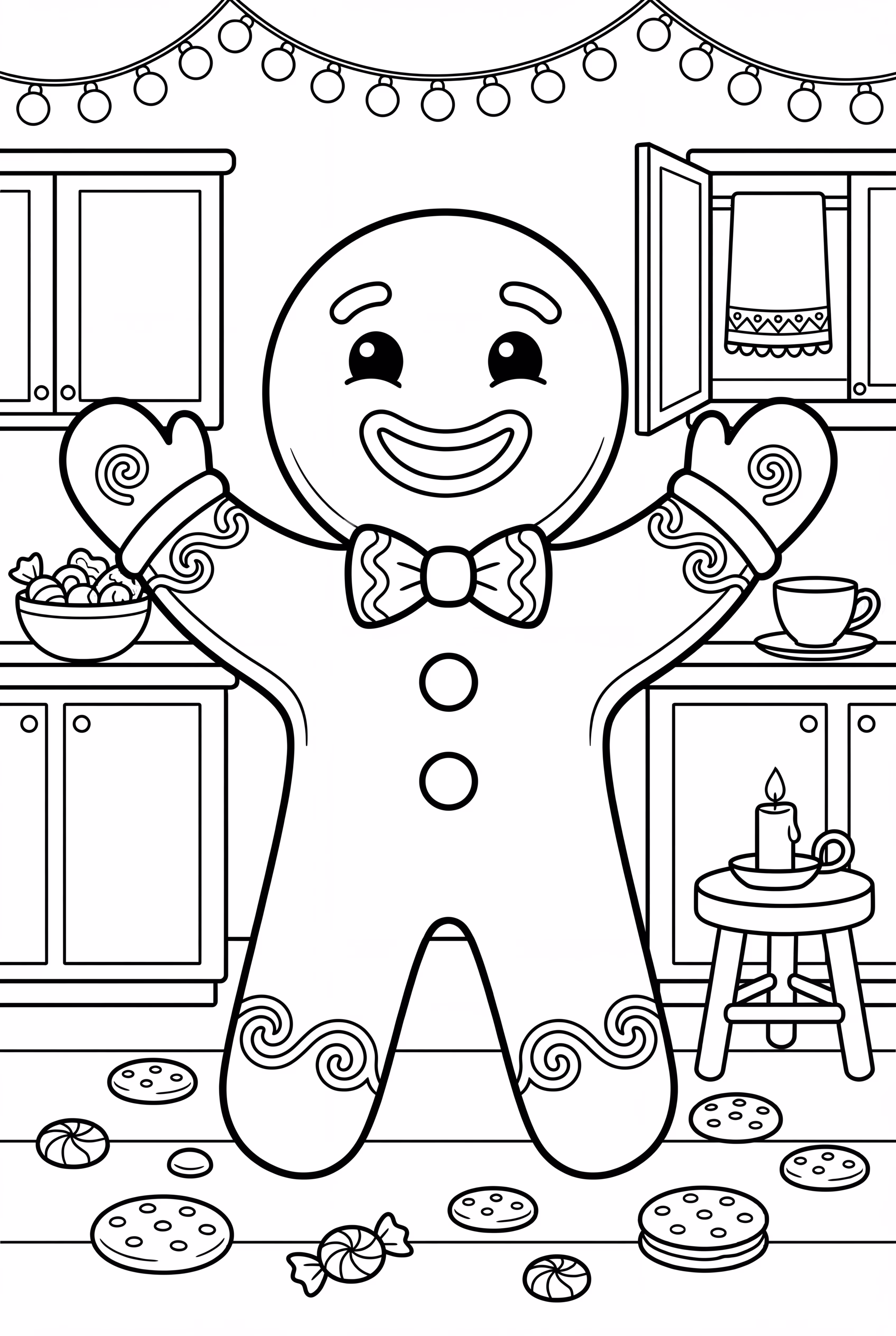 Smiling Gingerbread Man-2