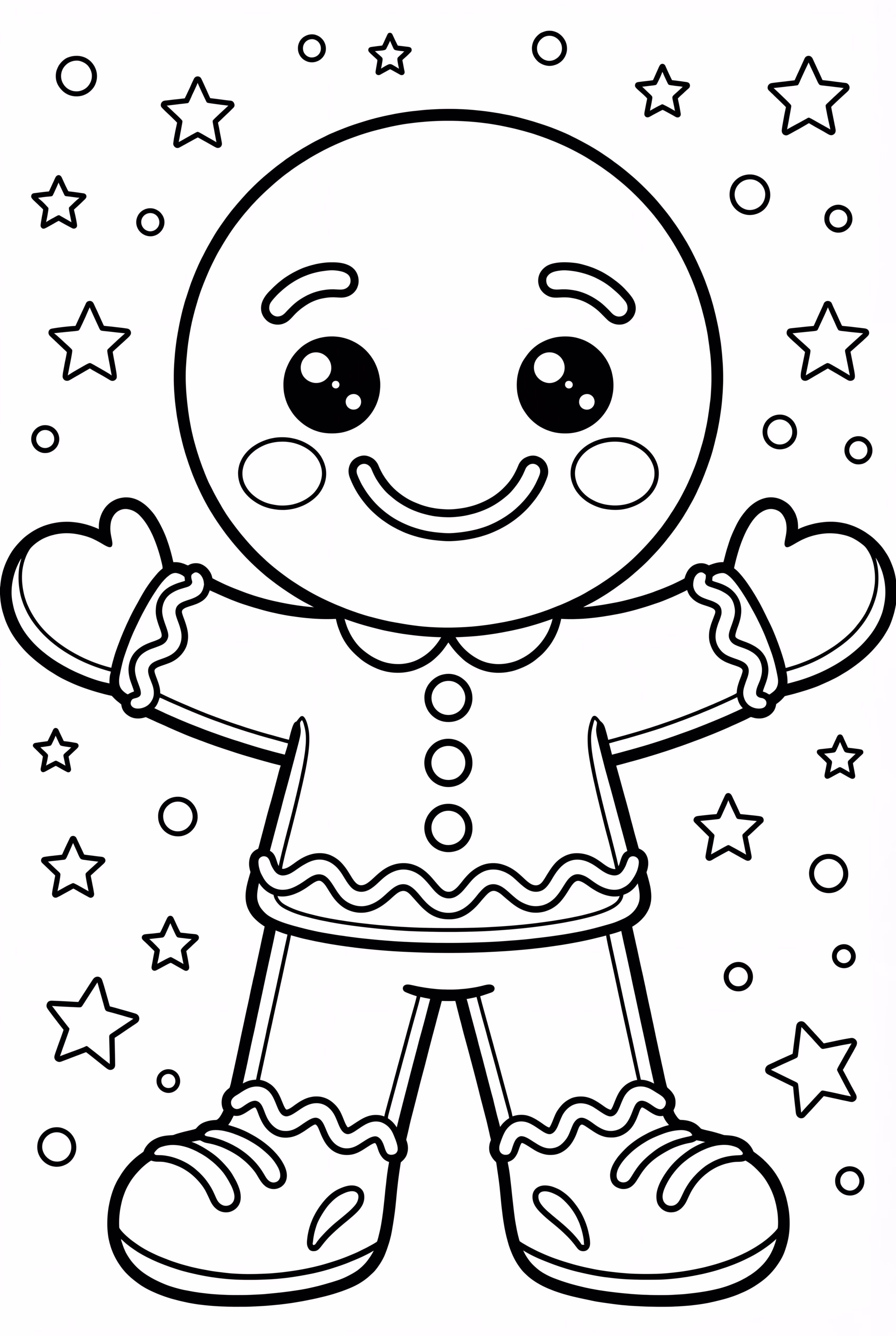 Smiling Gingerbread Man