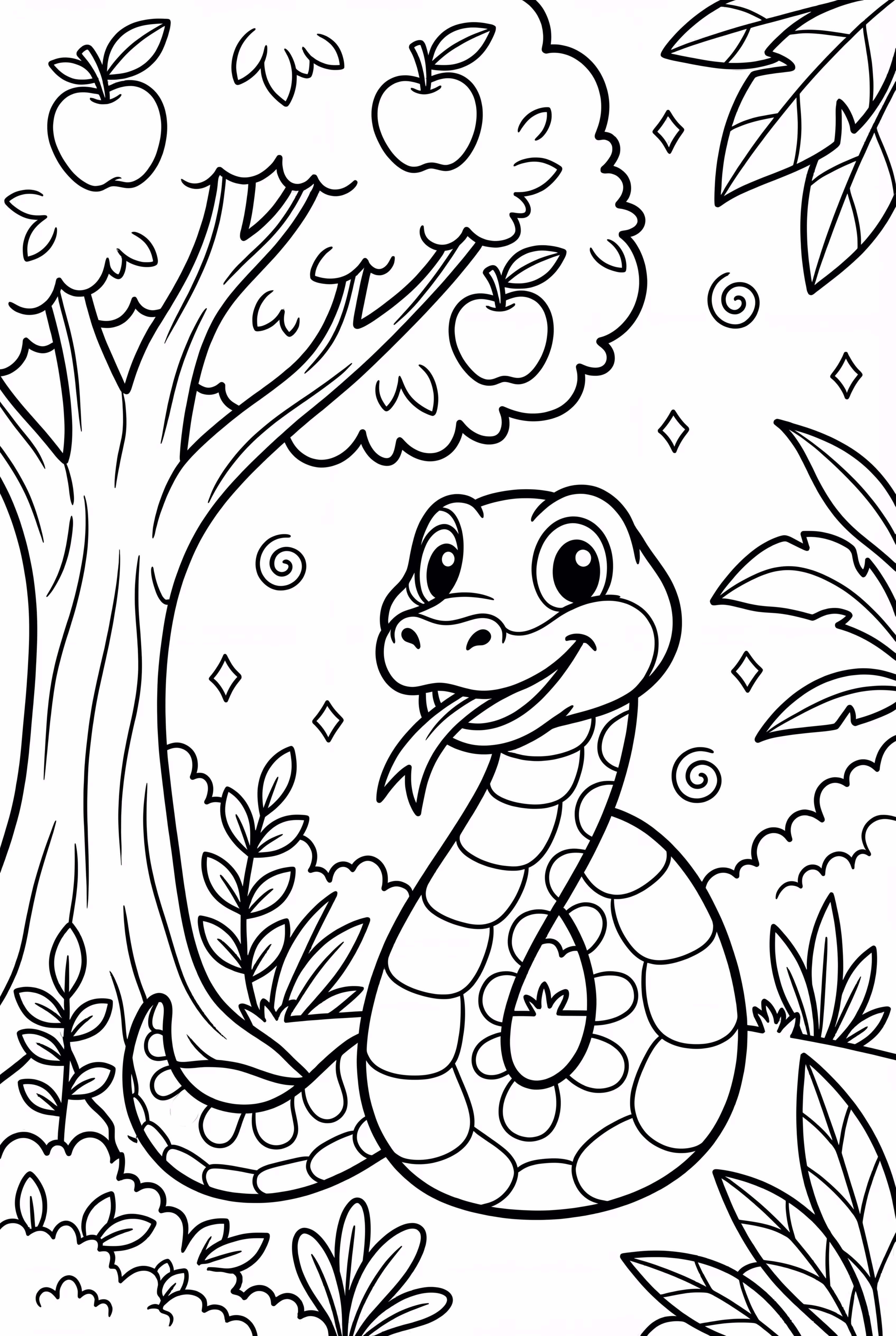 ヘビとリンゴの木