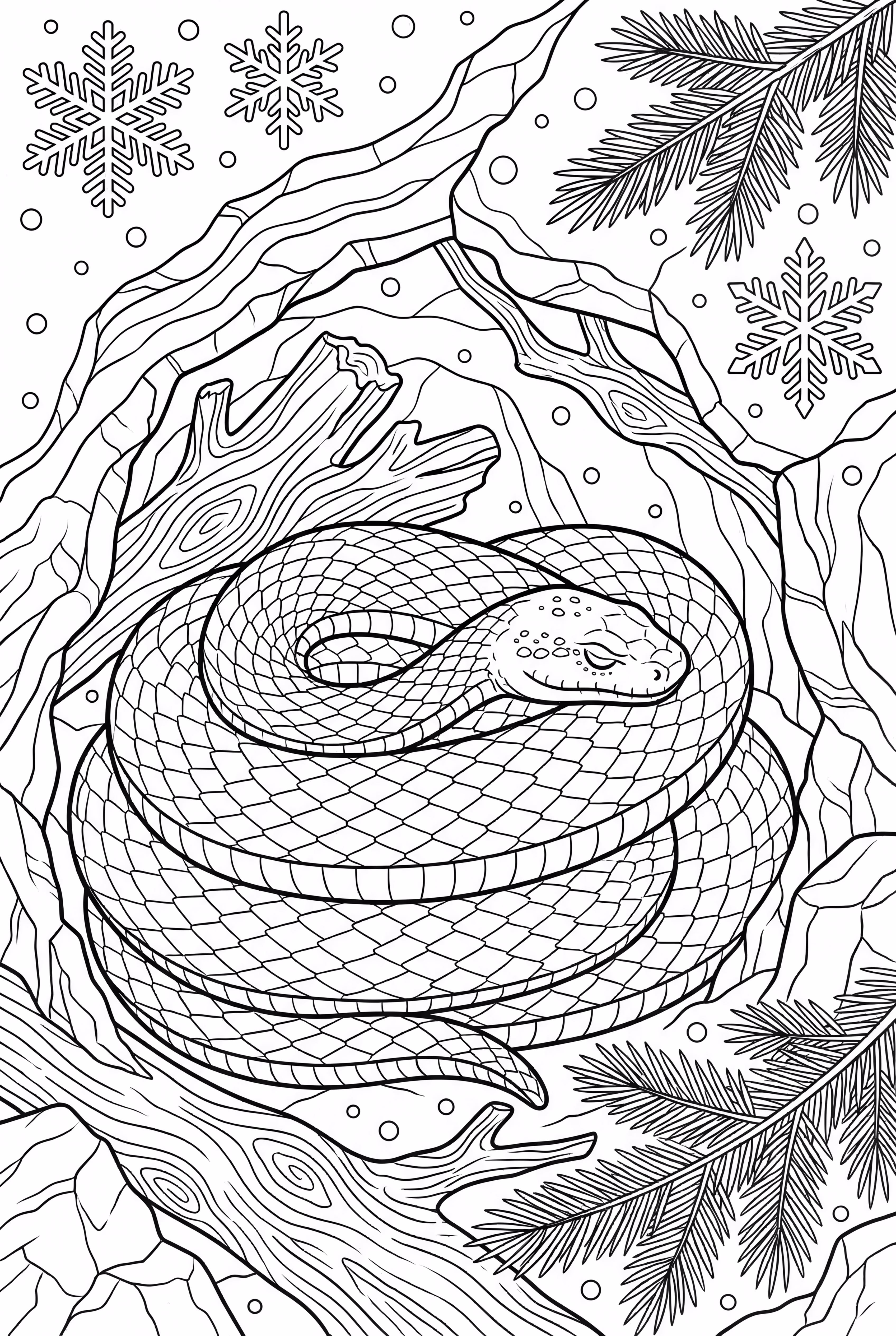 Snake Winter Sleep