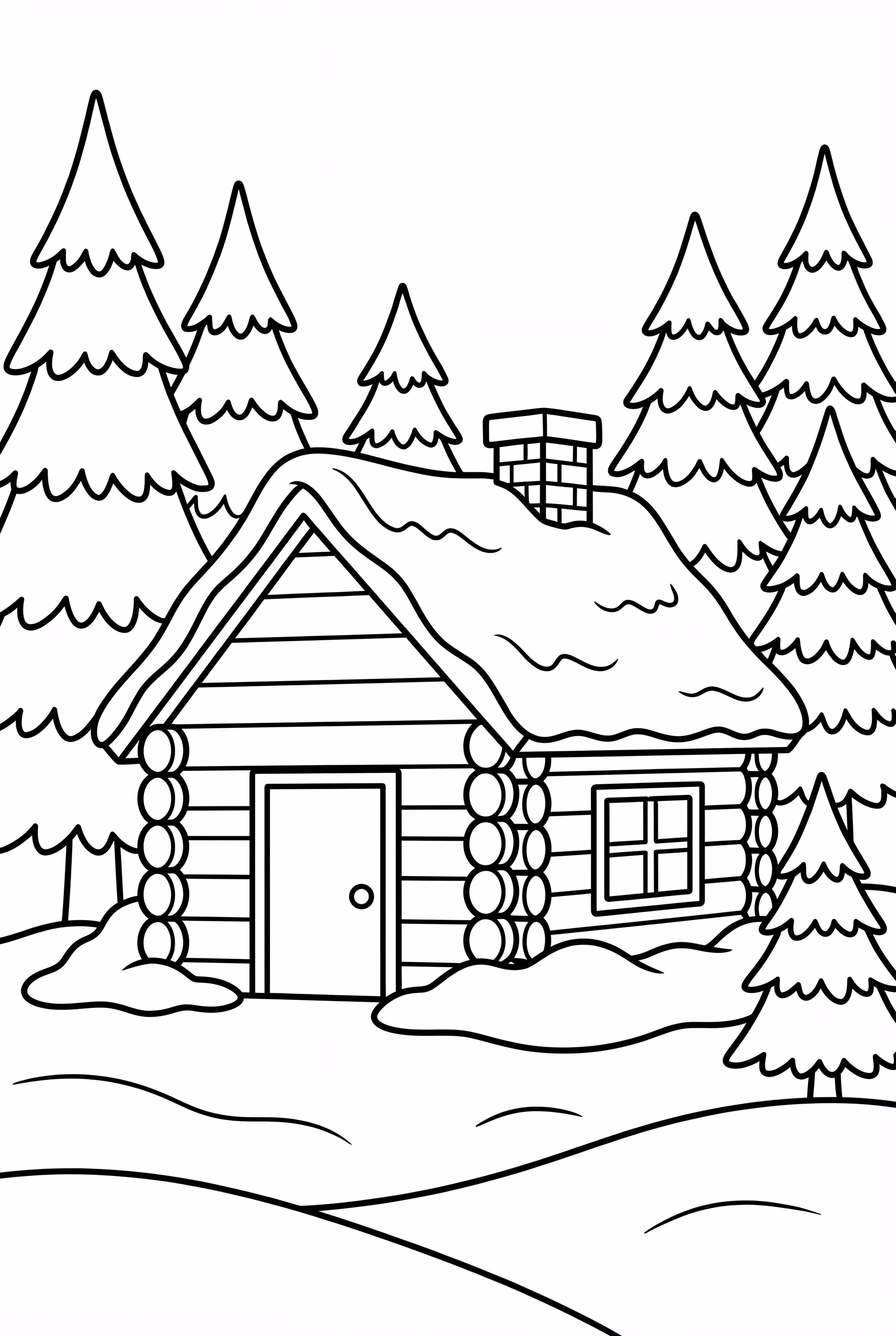 눈 내린 오두막