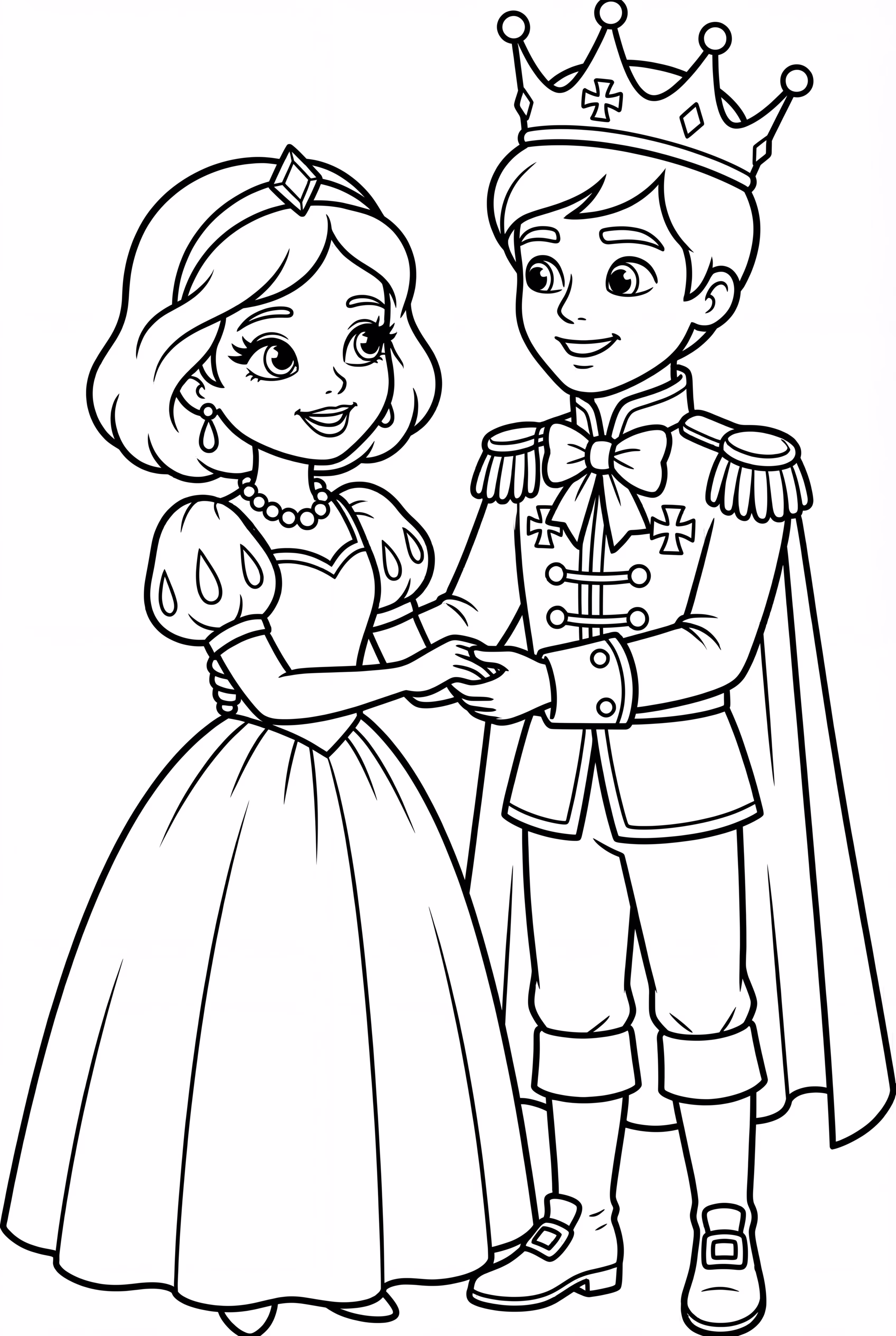 Snow White and the Prince in the Garden