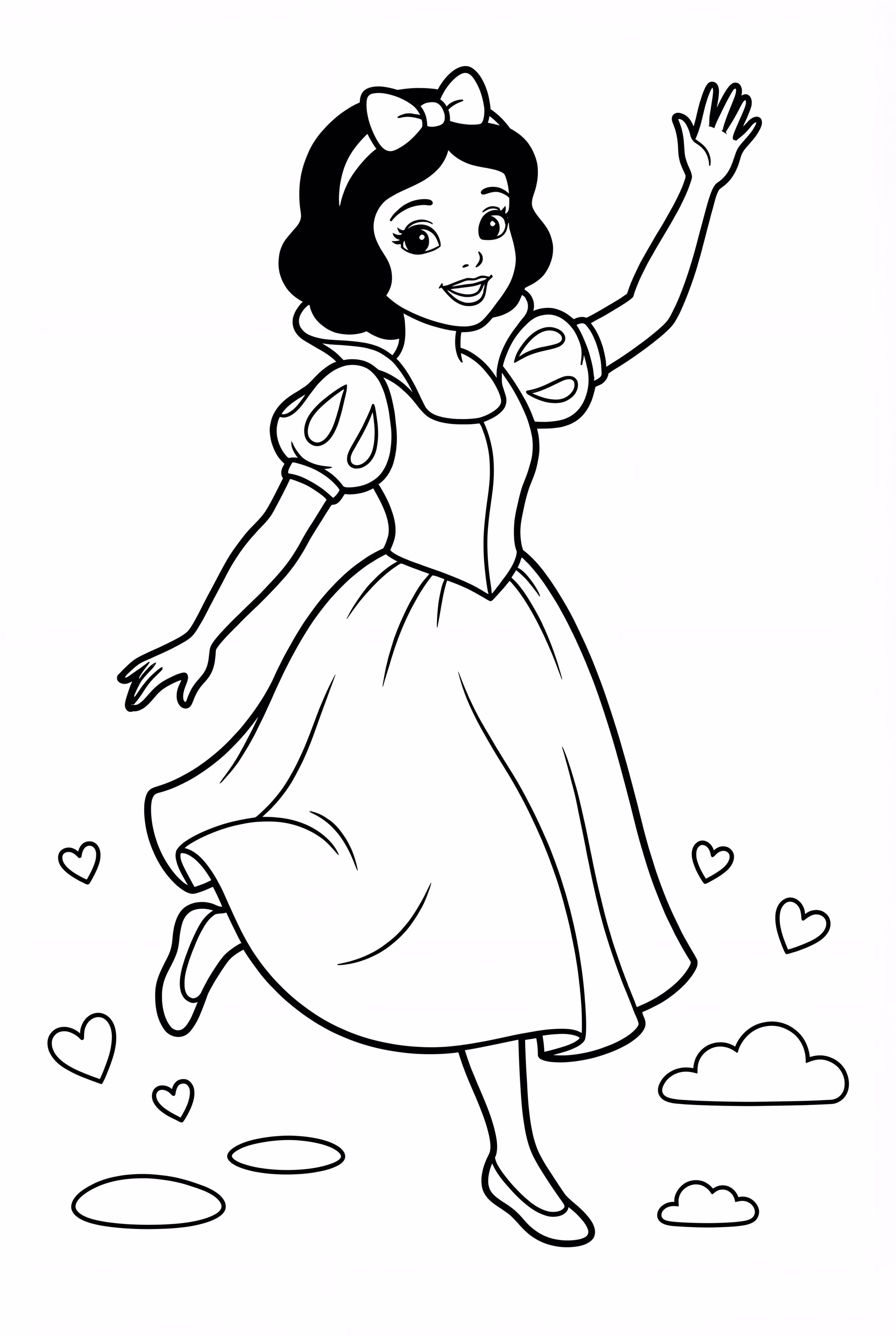 Snow White Escaping from the Castle