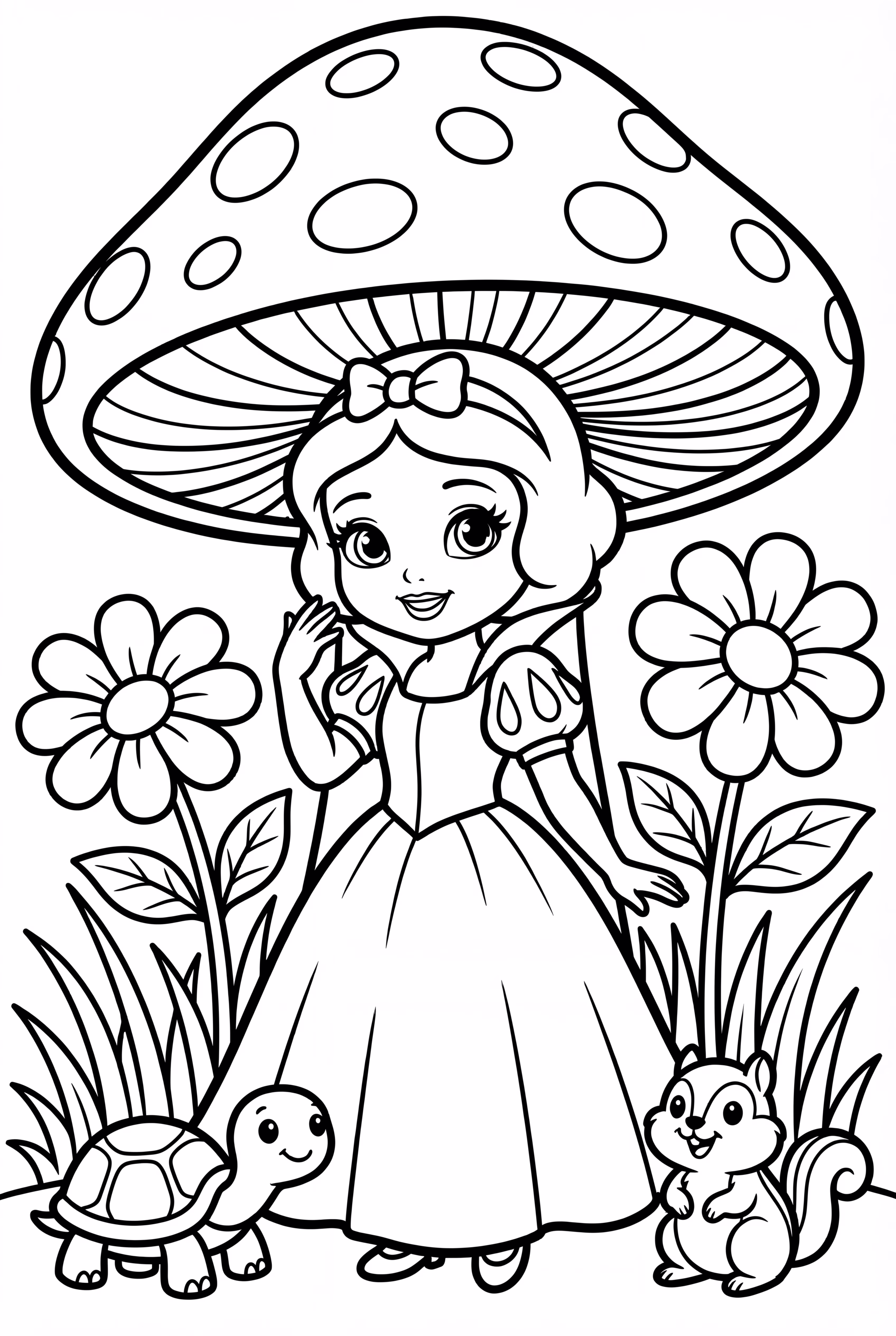 Snow White in a Magical Forest