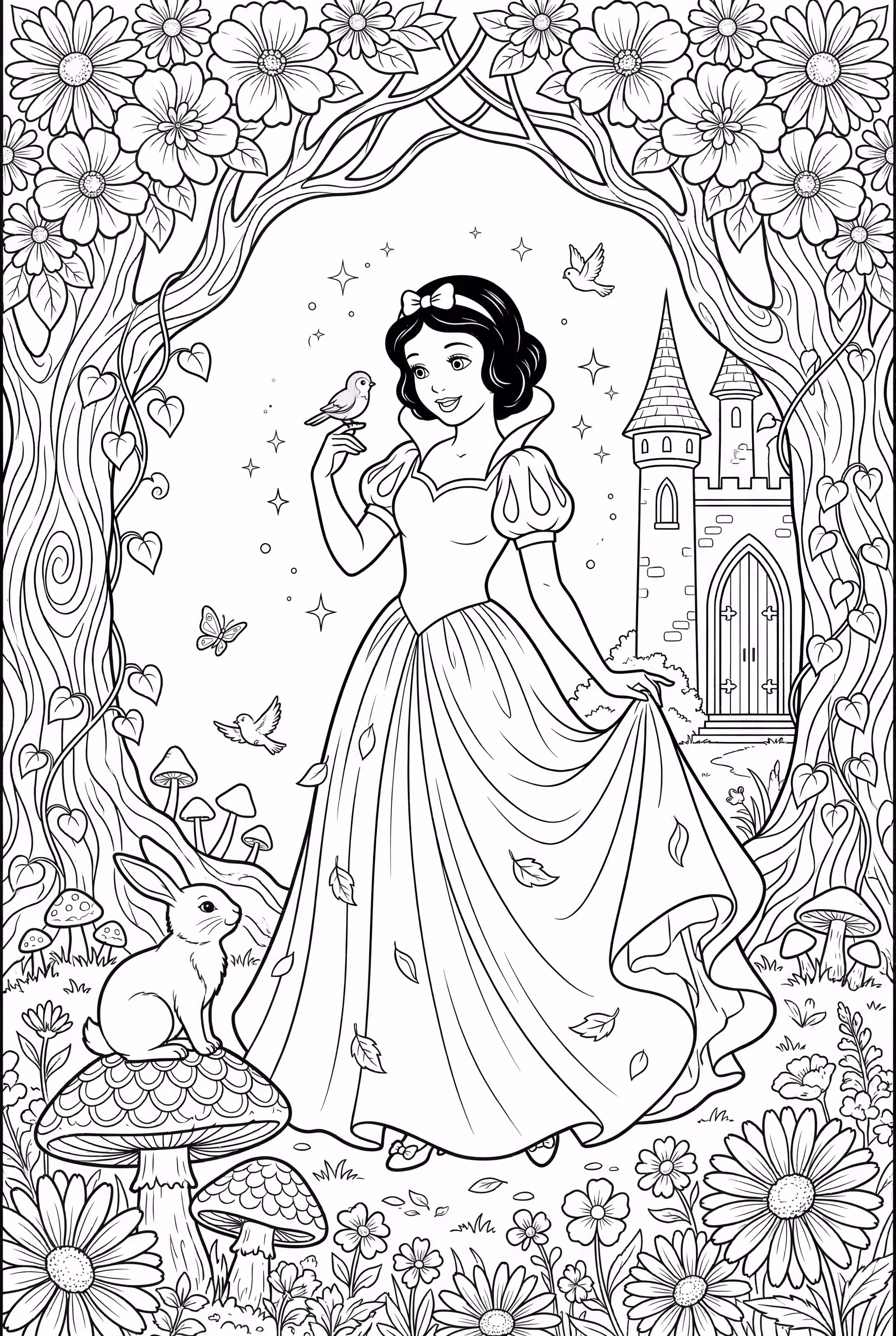 Snow White's Adventure in the Enchanted Forest