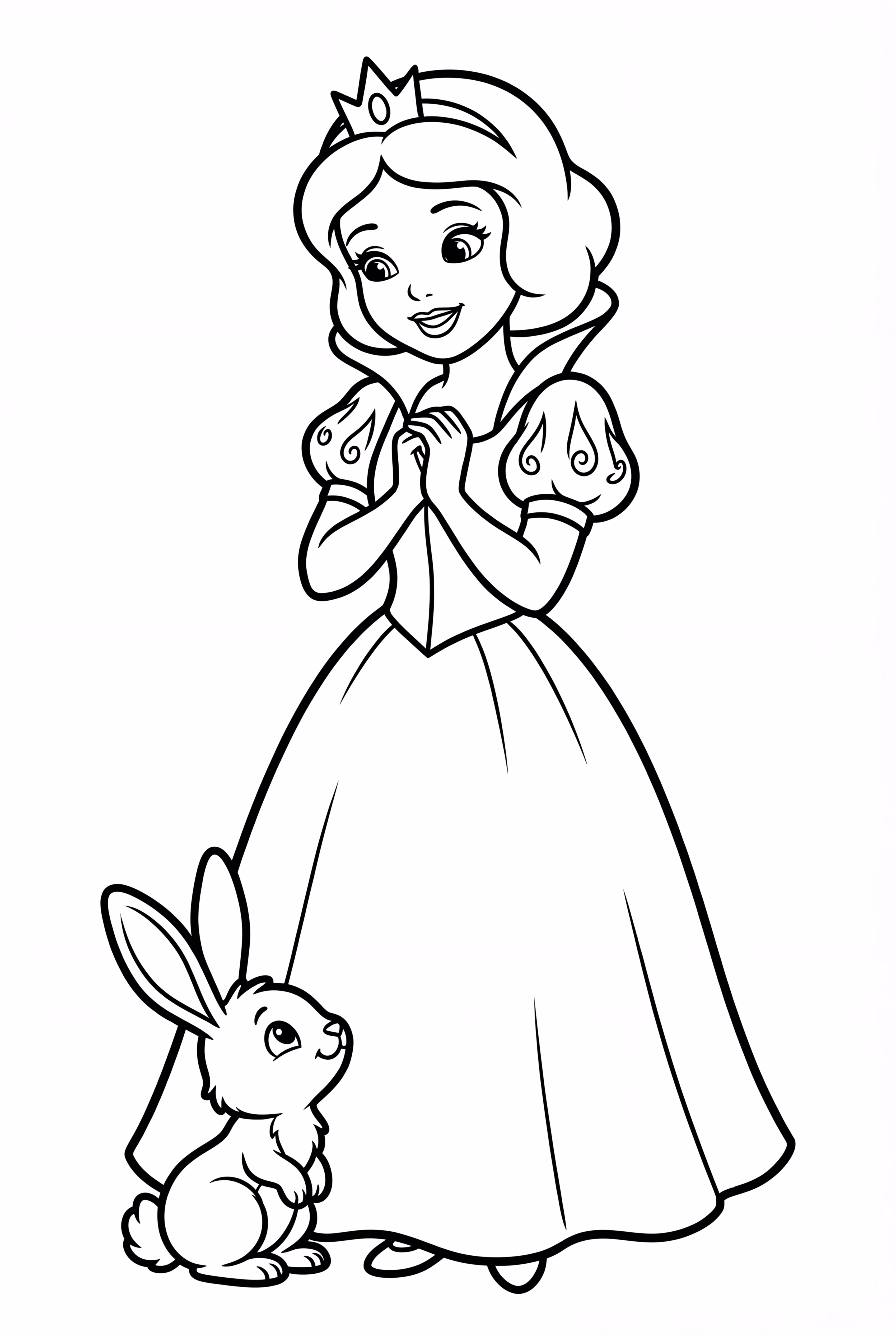 Snow White's Friendship with the Animals