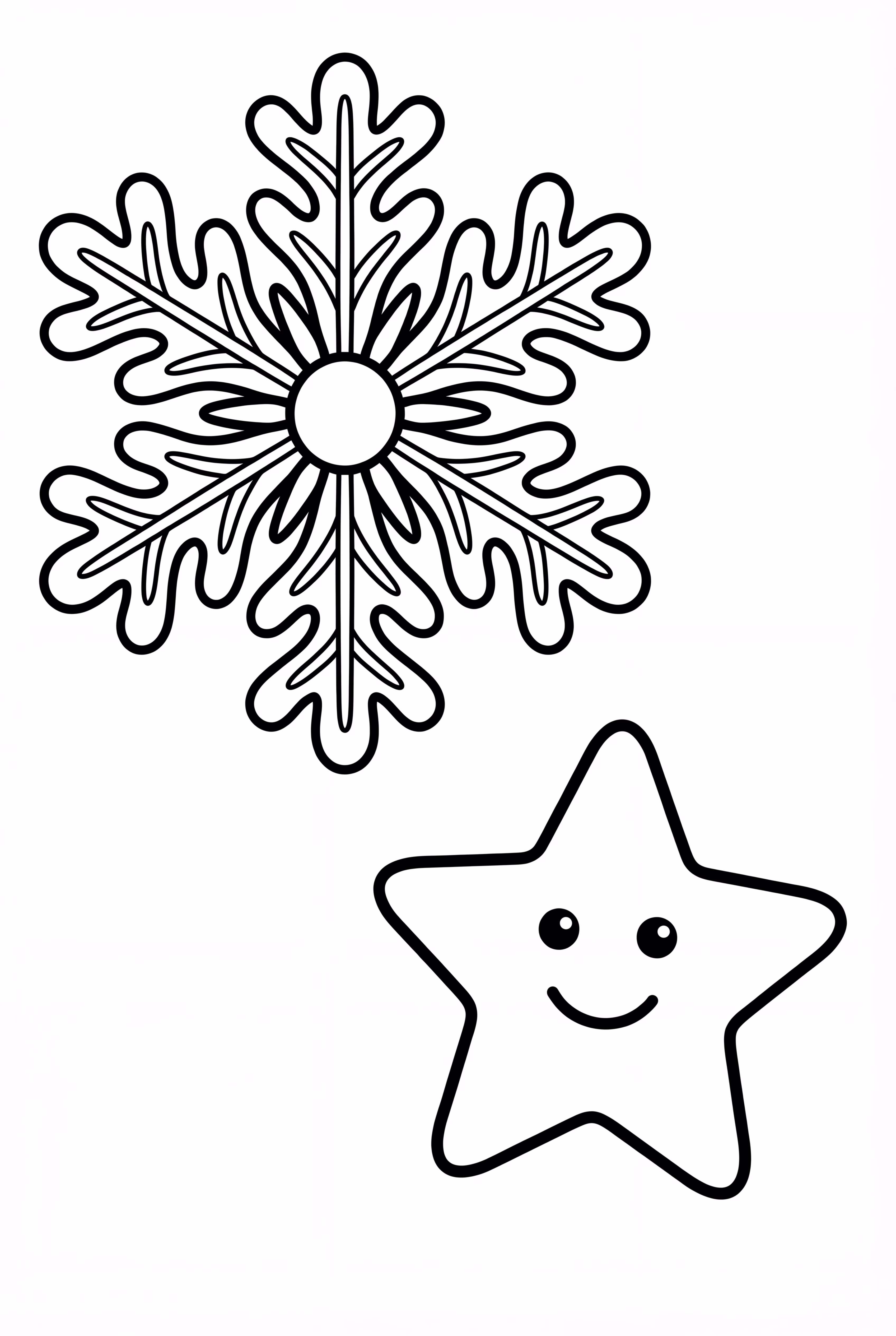 Snowflake And A Little Star