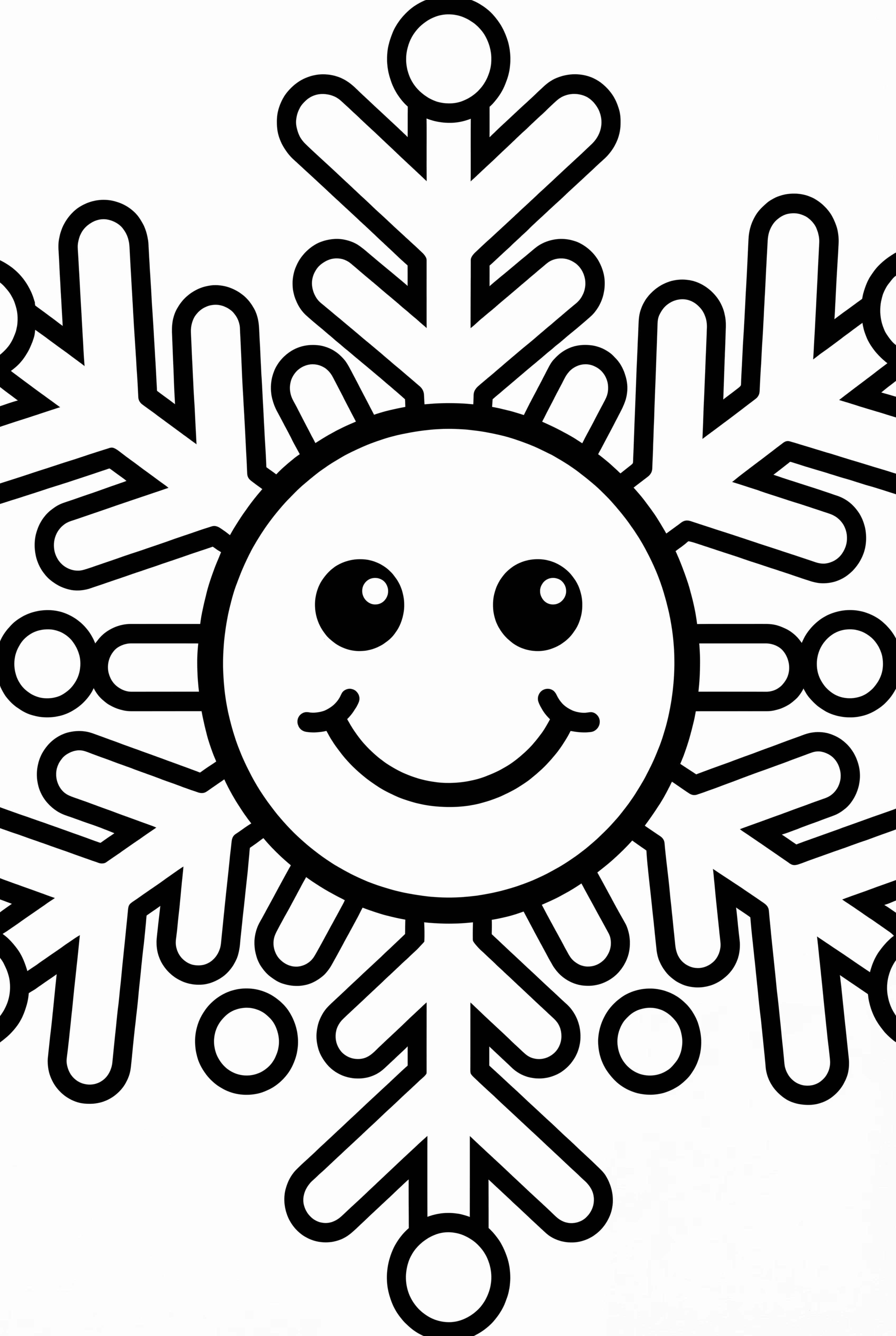 Snowflake With A Smiley Face