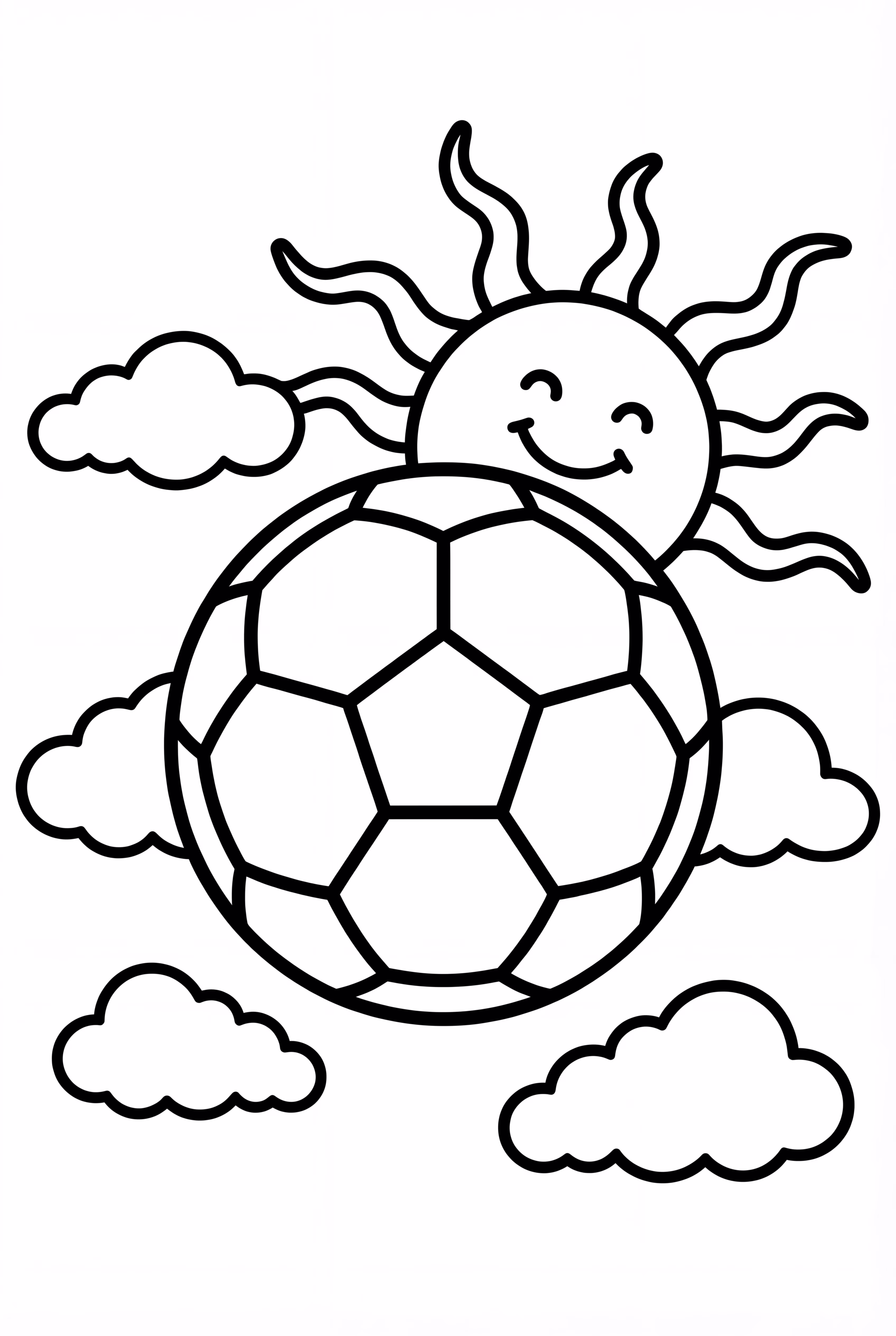 足球弹球映衬晚霞